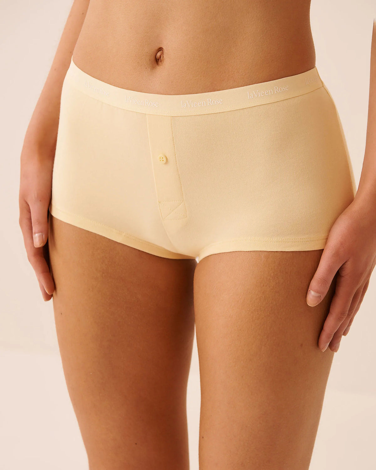 La Vie en Rose Apricot Gelato Women Cotton Boyshort Panty SKU: 20100770_70043 Image 01
