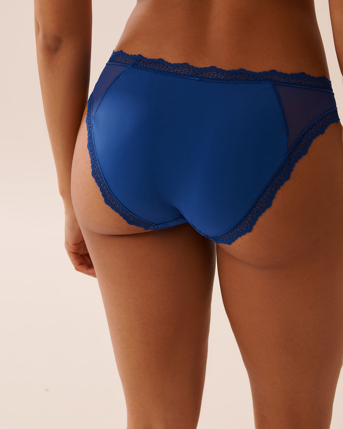La Vie en Rose_Mazarine Blue_Mesh and Lace Trim Bikini Panty_20200660_40066_02