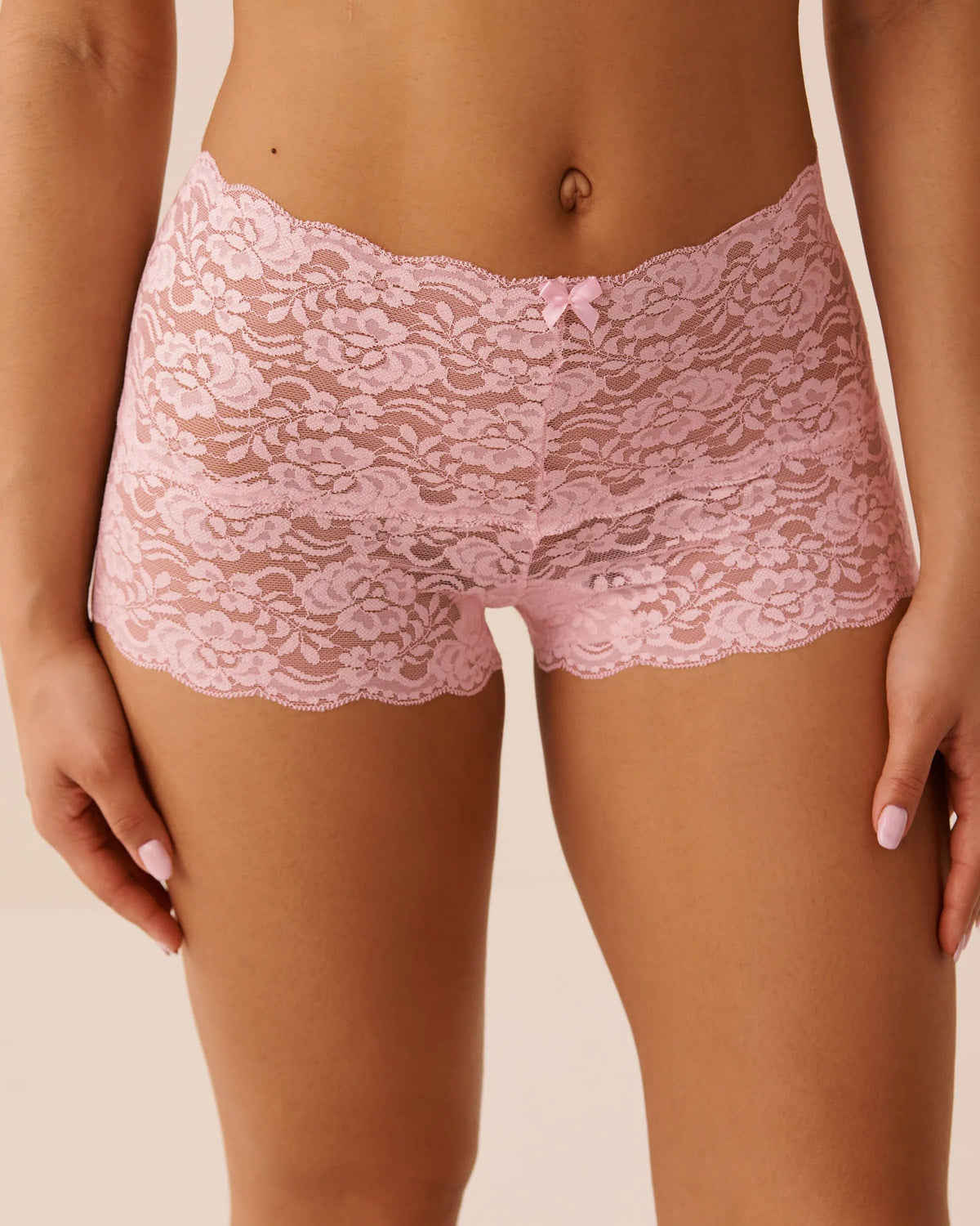 La Vie en Rose Blushing Bride Women Lace High Waist Boyshort Panty SKU: 20200814_60000 Image 01