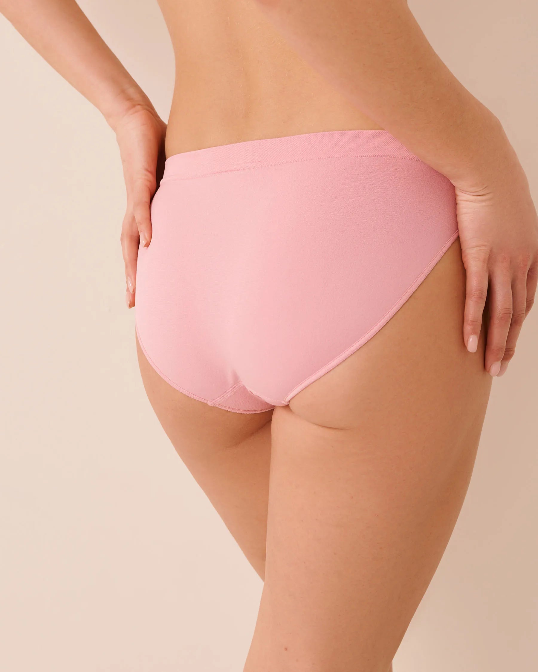 La Vie en Rose Sea Pink Women Seamless Fabric Bikini Panty SKU: 20200817_60171 Image 02