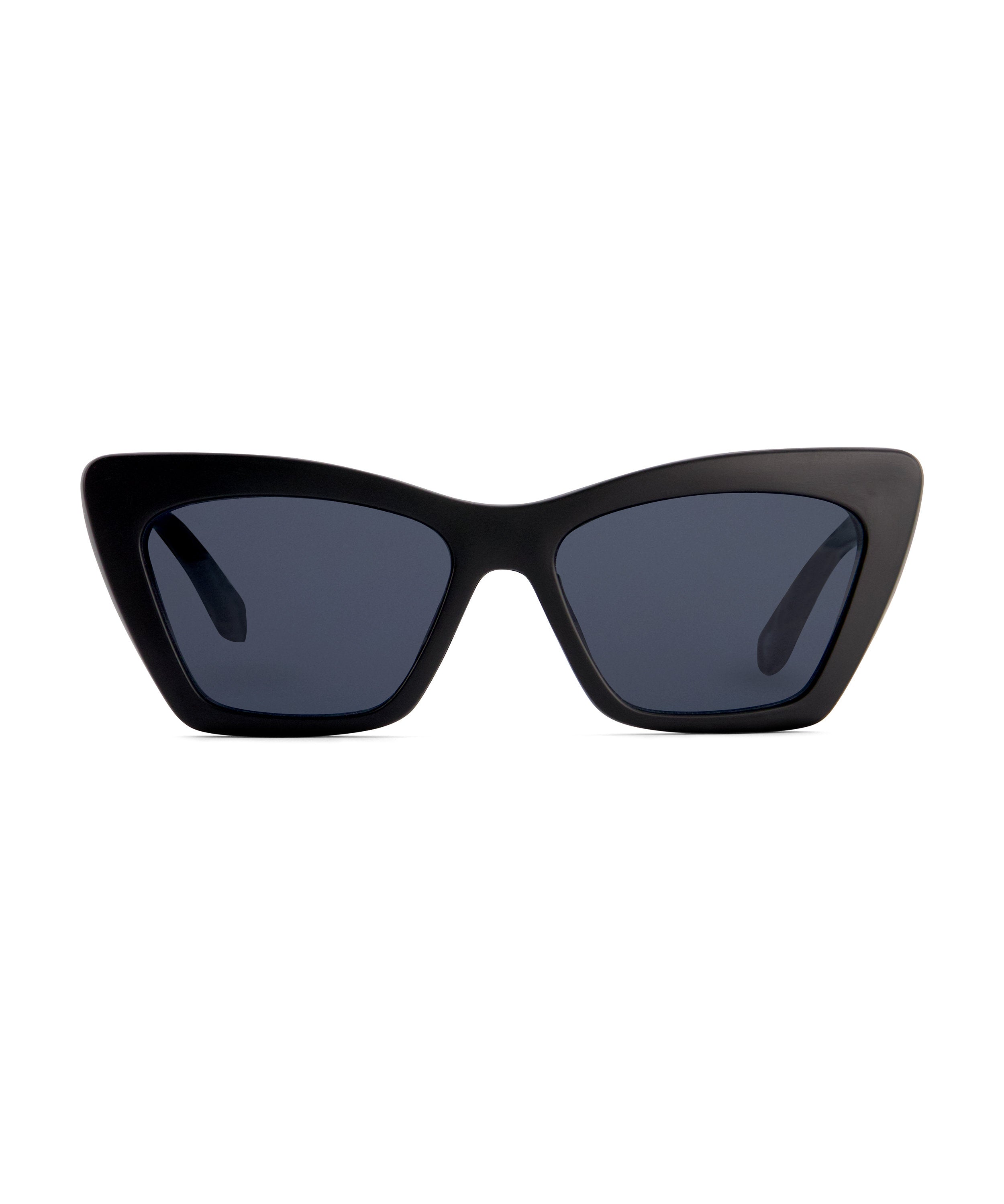 Cat Eye Twisted Sunglasses_202401_Black_02