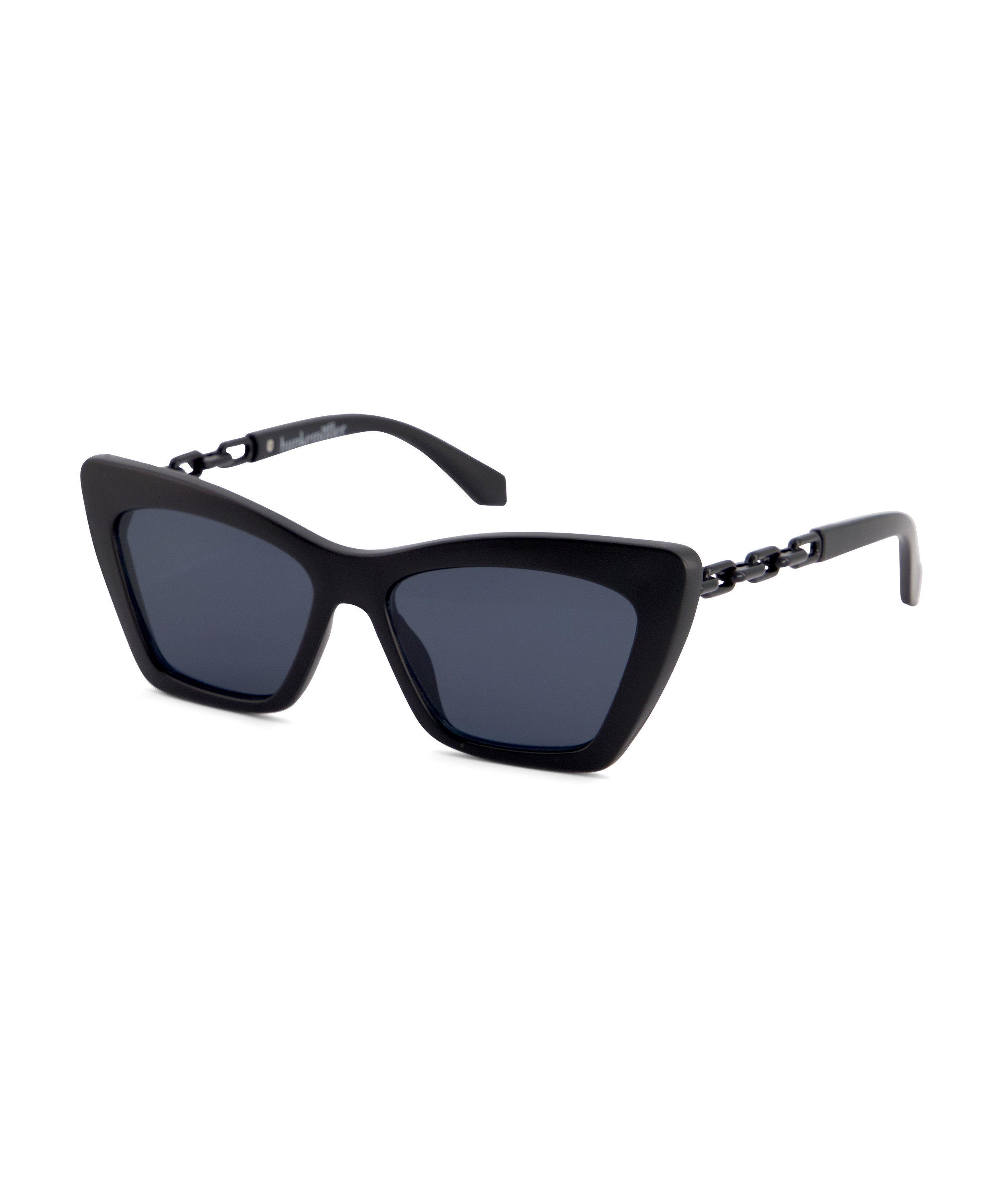 Cat Eye Twisted Sunglasses_202401_Black_03