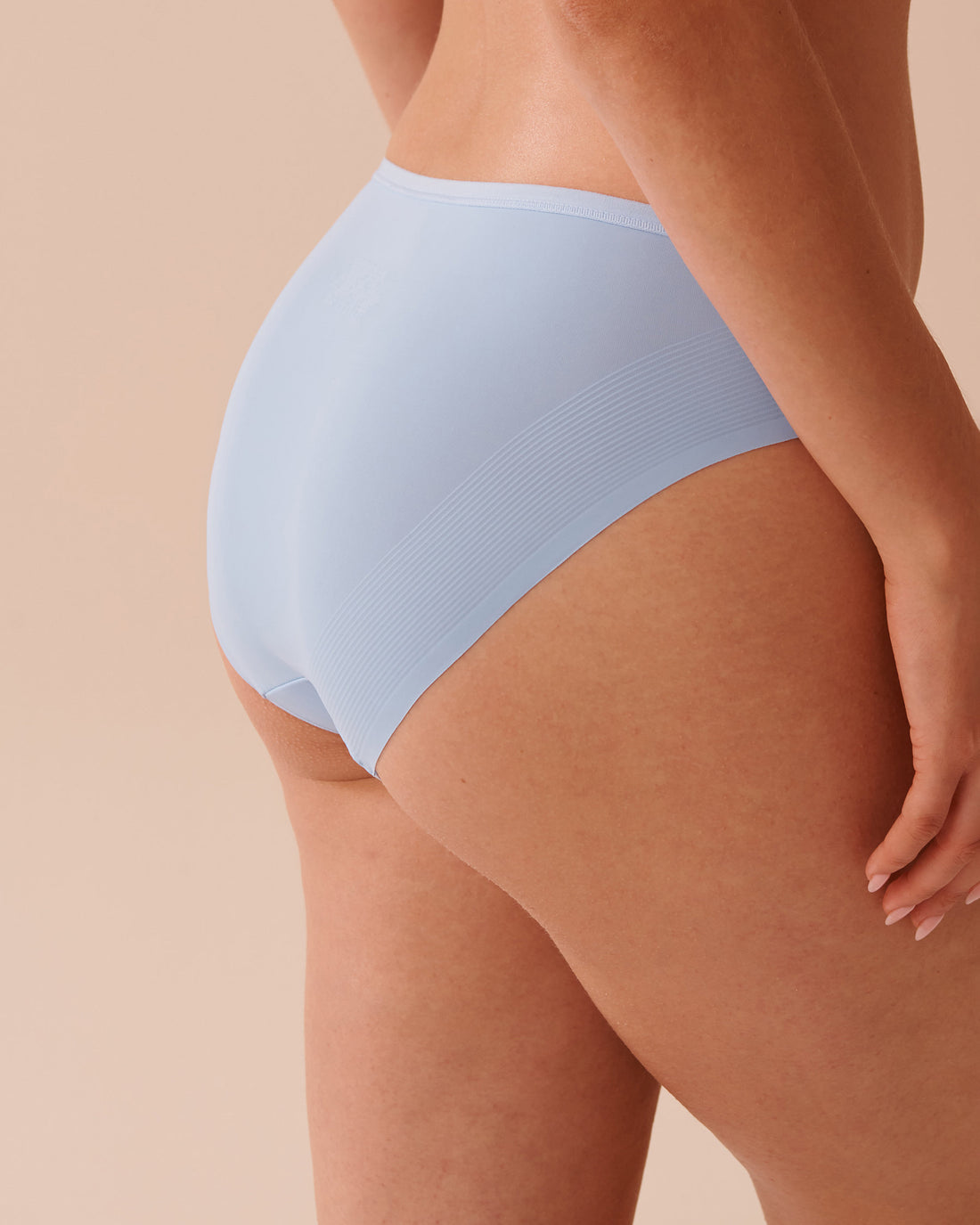 La Vie en Rose_Microfiber and Mesh Sleek Back Bikini Panty_20300365_P40415_02