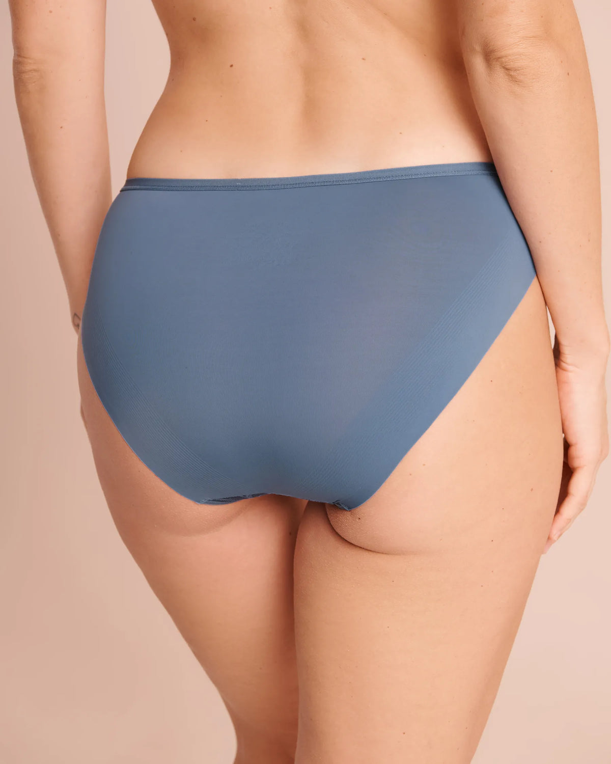 La Vie en Rose China Blue Women Microfiber And Lace Sleek Back Bikini Panty SKU: 20300542_40126 Image 02