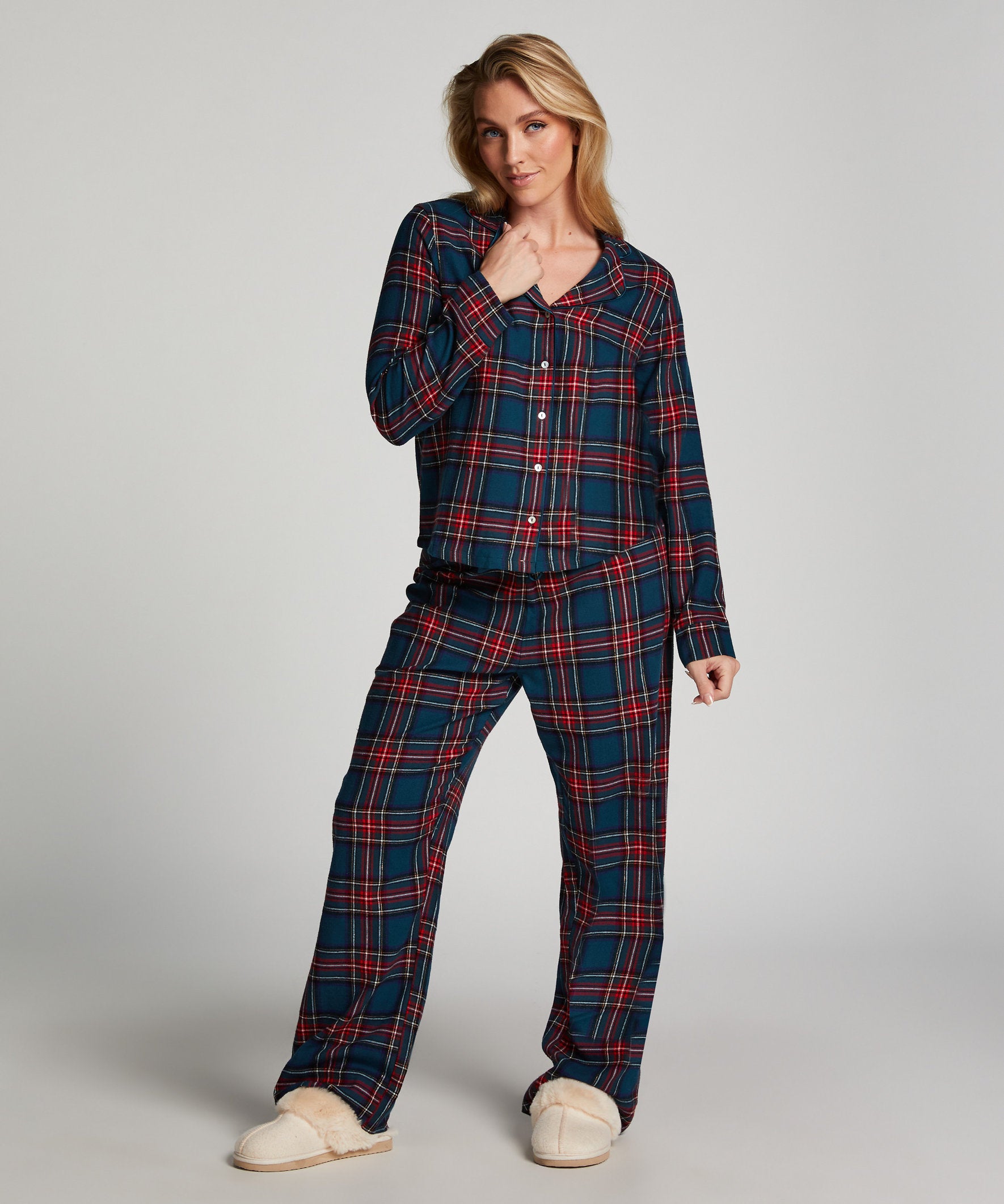 Pajama Flannel Twill Check_204184_Reflecting Pond_03
