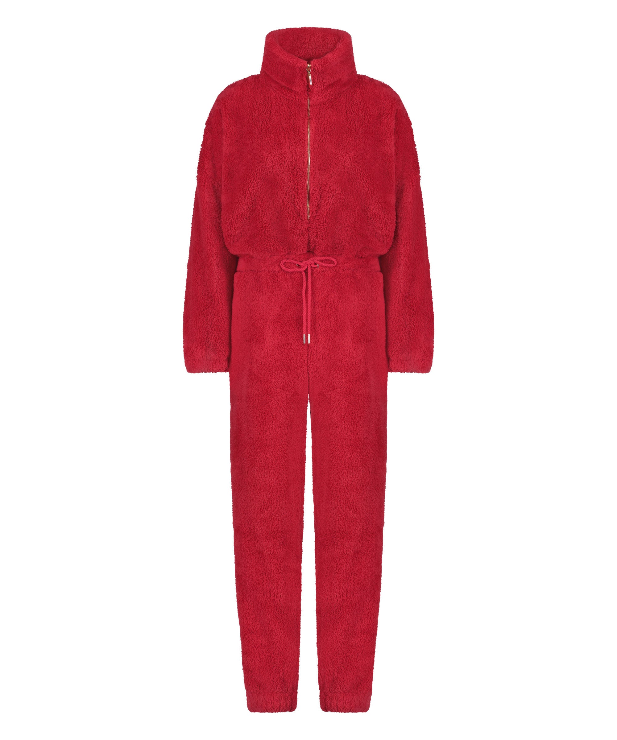Onesie Fluffy Fleece Zip Up_204197_Bright Rose_04