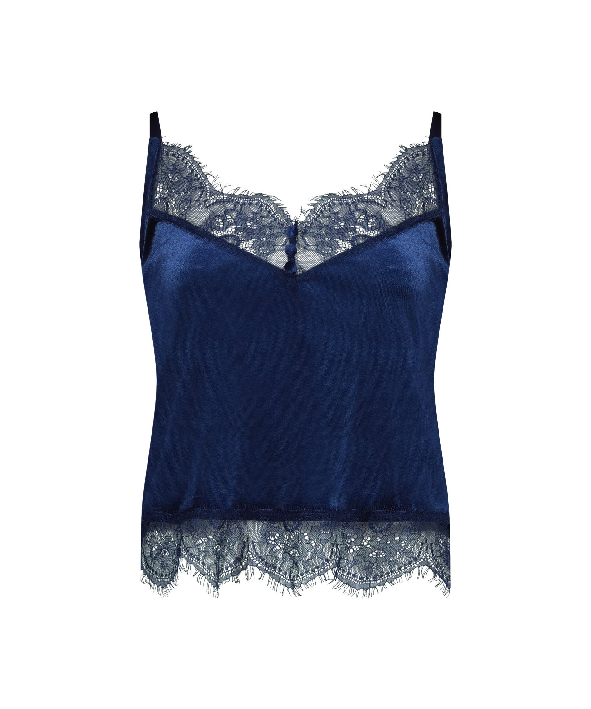 Cami Shiny Velours Lace_204220_Navy Blue_05