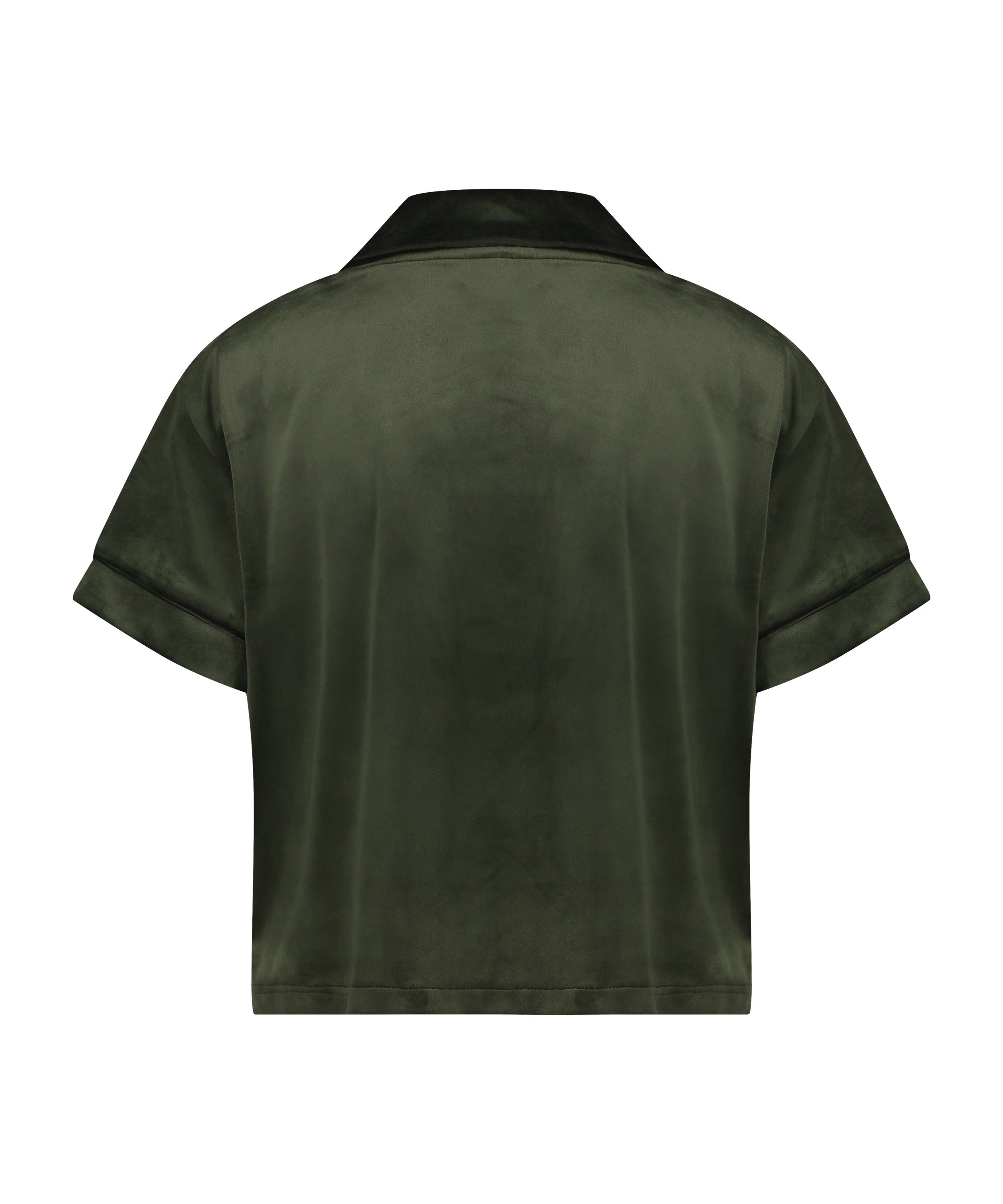 Short Sleeve Jacket Velours Piping_204238_Kombu Green_06