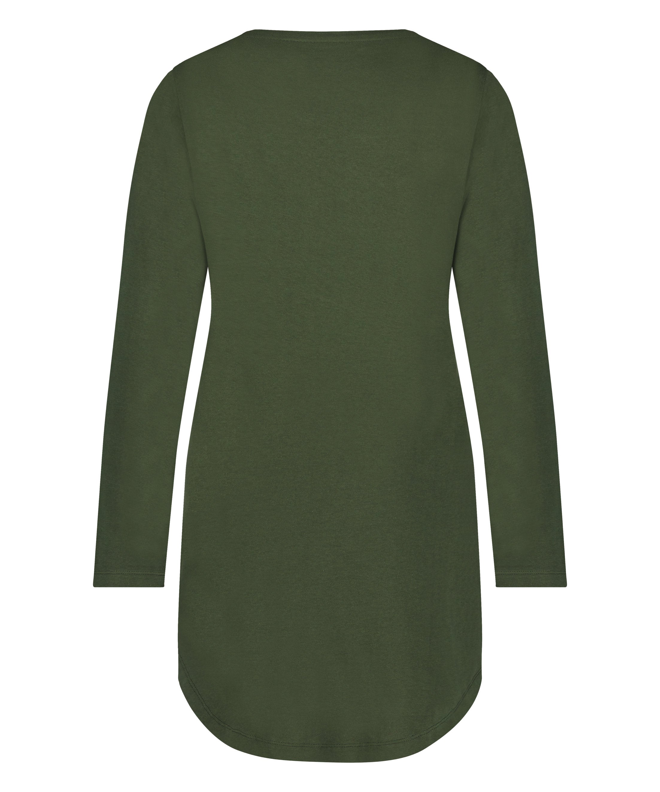 Nightie Long Sleeve R Neck Wink_204247_Kombu Green_05