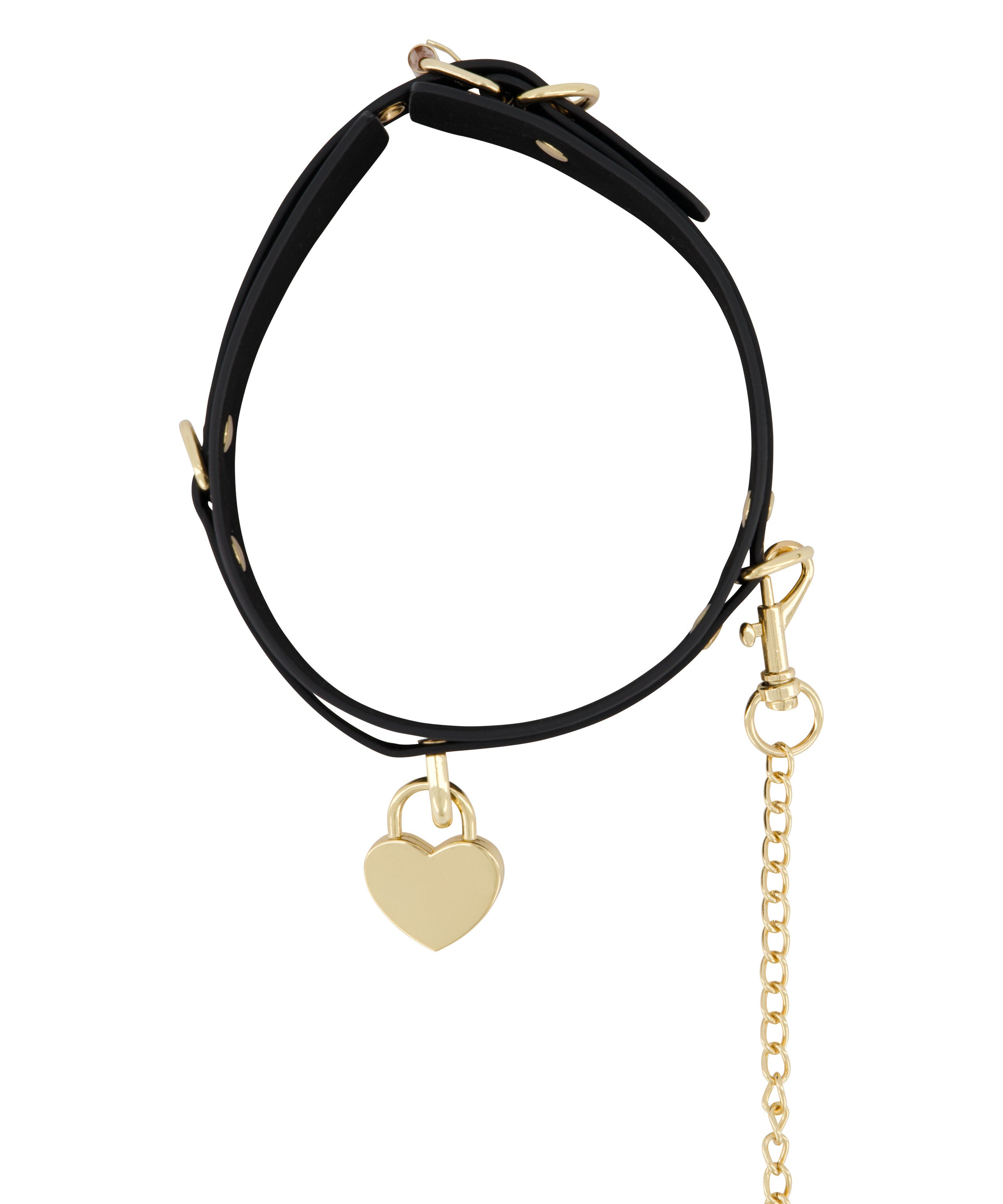 Choker Leash Glossy Pu_204308_Black_02