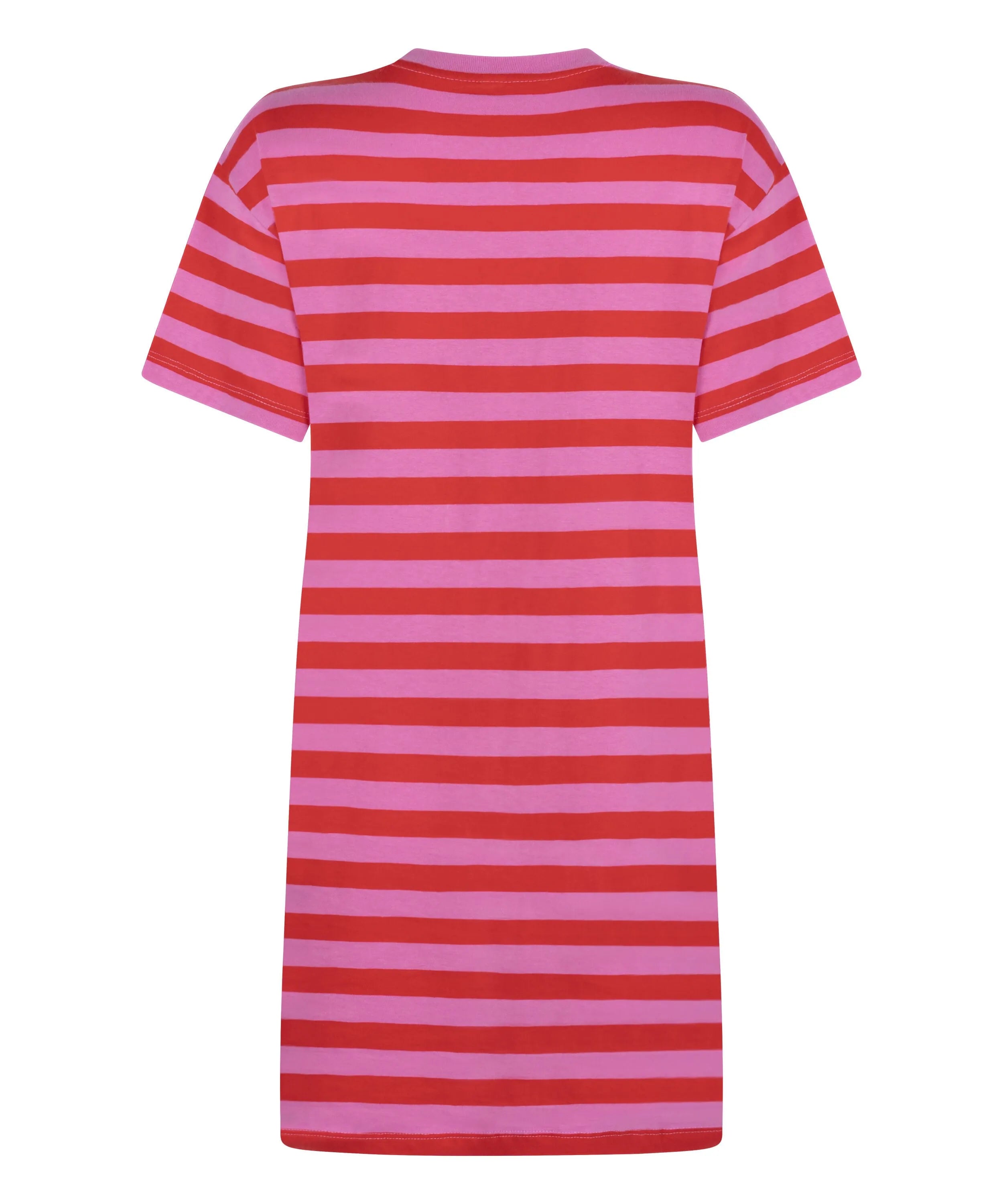 Hunkemoller Pink Women Round Neck Nightshirt SKU: 205009_Pink Image 05