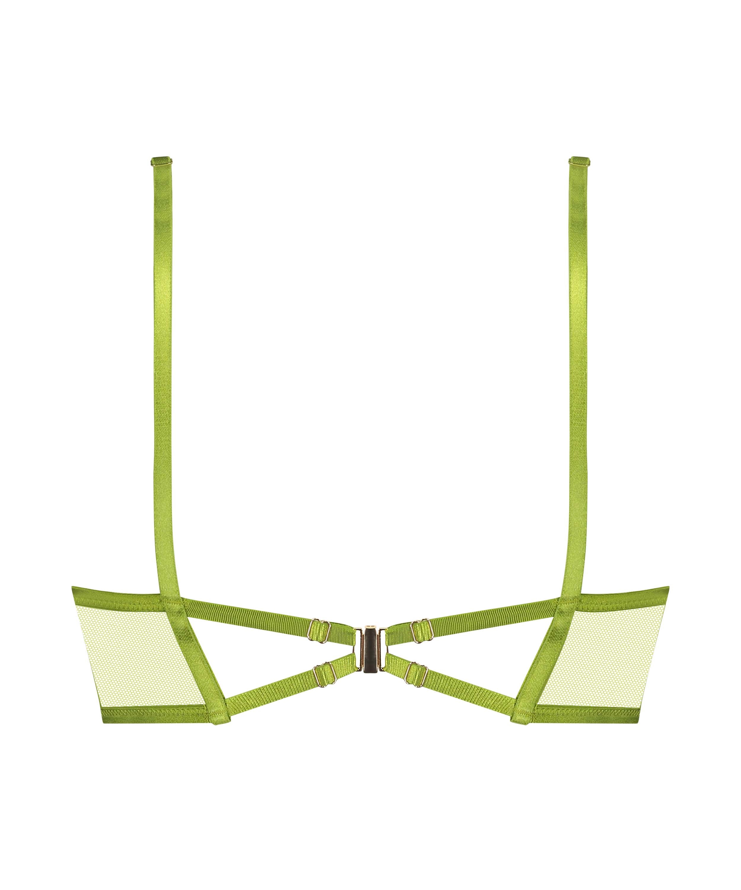 Billie Non-Padded Longline Underwired Bra in Different Cup Sizes_206175_Lima Bean Green_02
