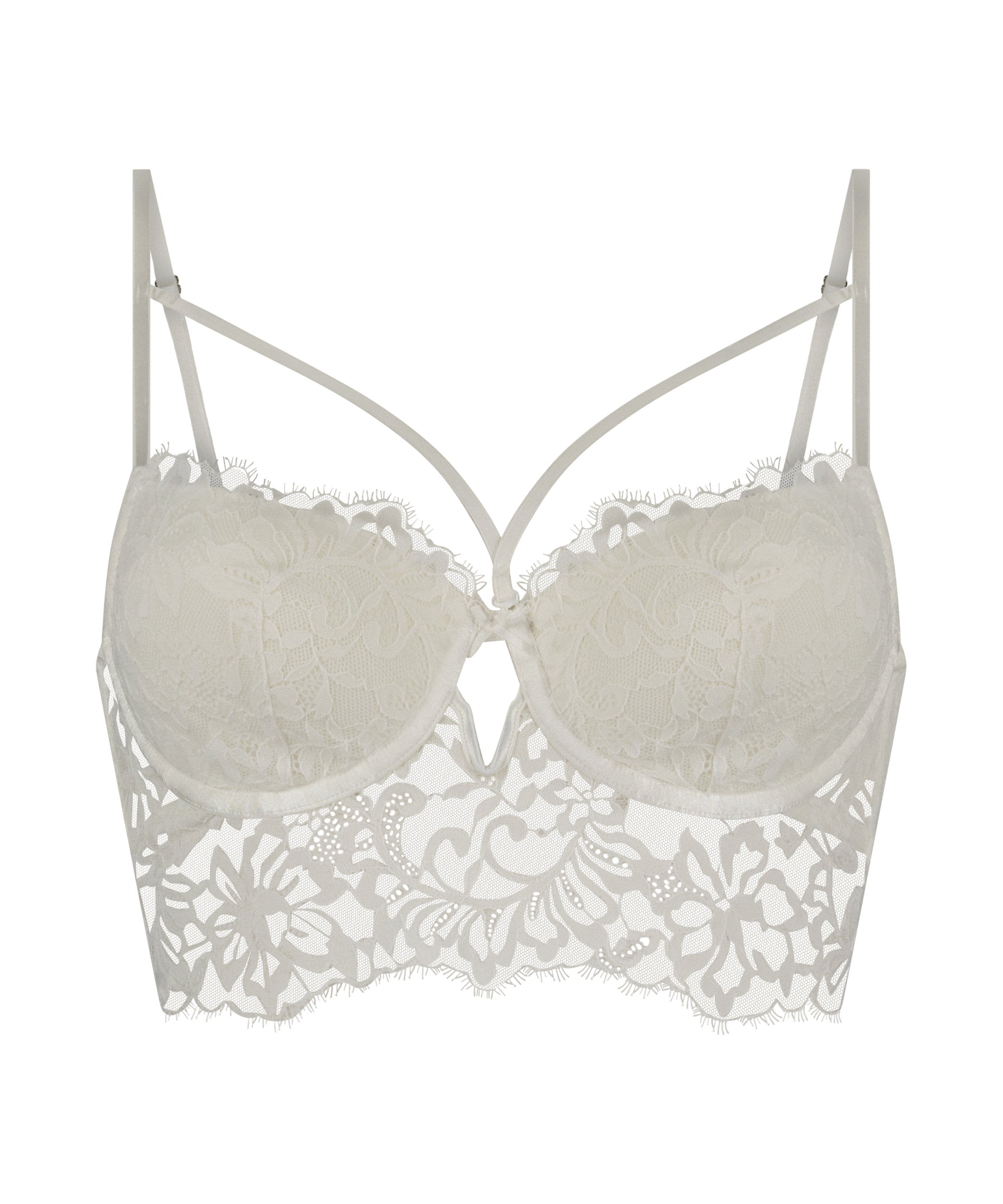 Isabella Padded Underwired Longline Bra in Different Cup Sizes_206353_Snow White_01