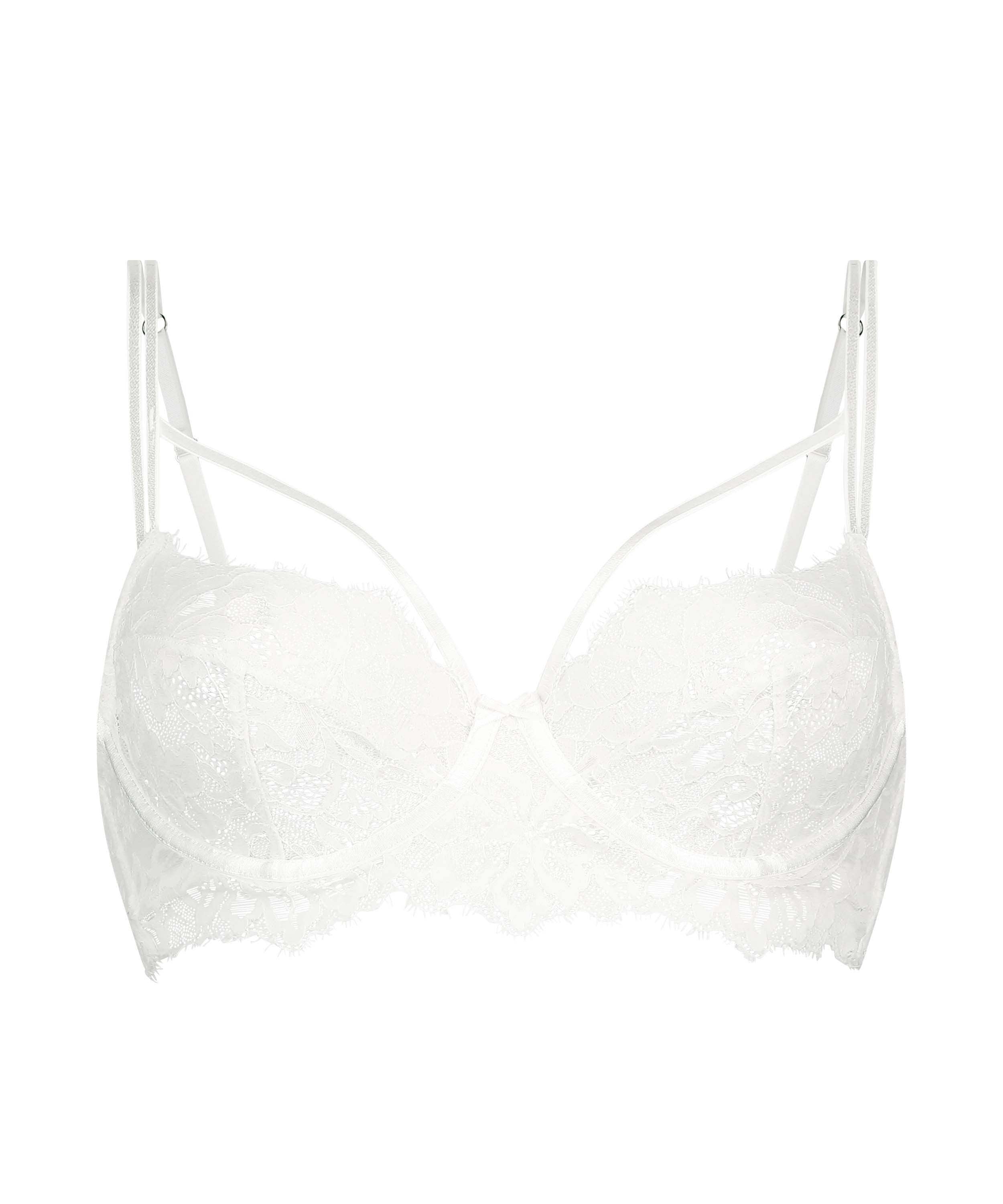 Isabella Non-Padded Underwired Longline Bra in Different Cup Sizes_206356_Snow White_01