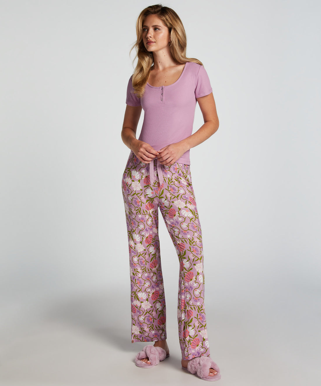 Jersey Pyjama Pants_206489_Lavender Mist_01