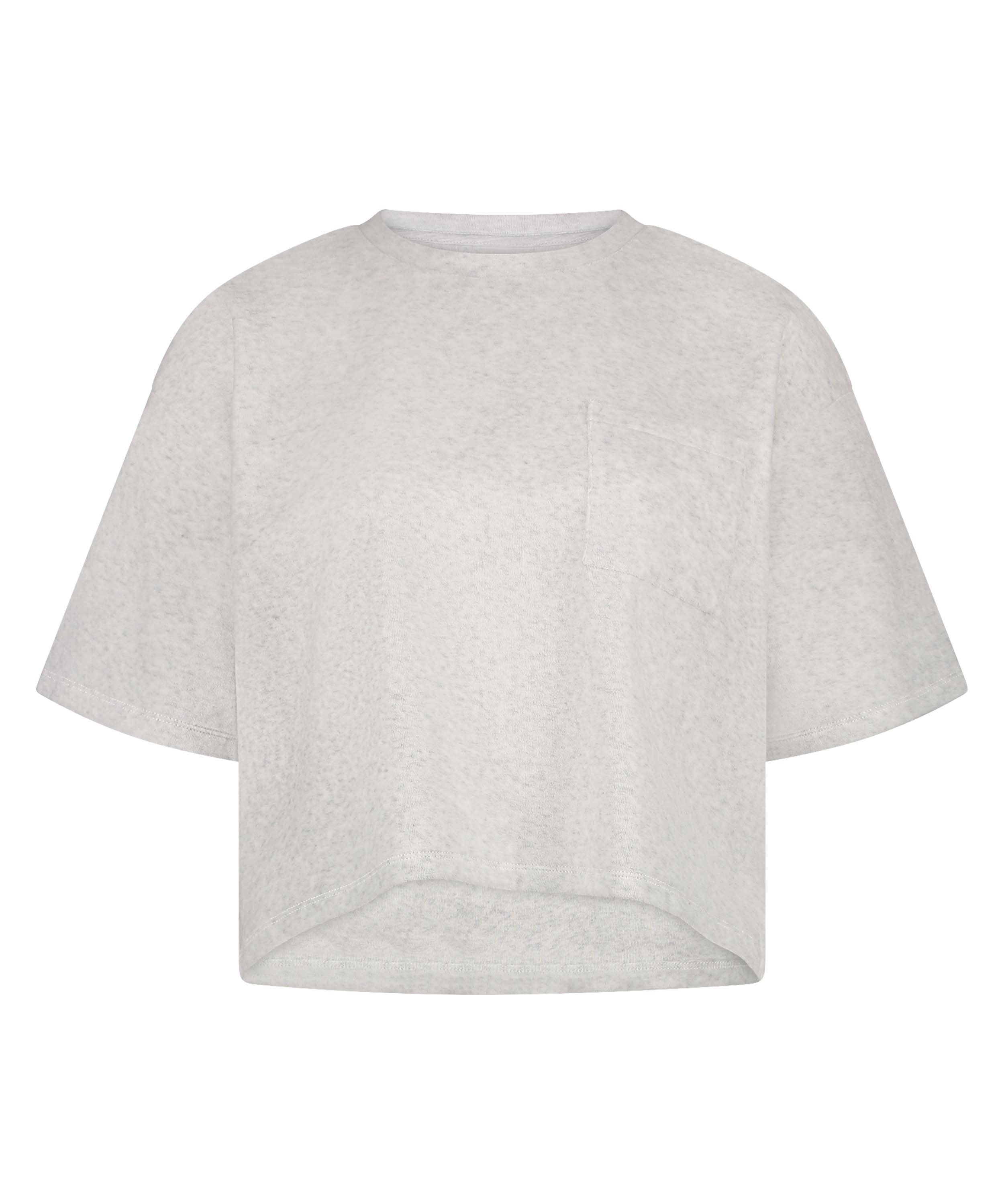 Short-Sleeve Velours Top_206495_Light Grey Melange_05
