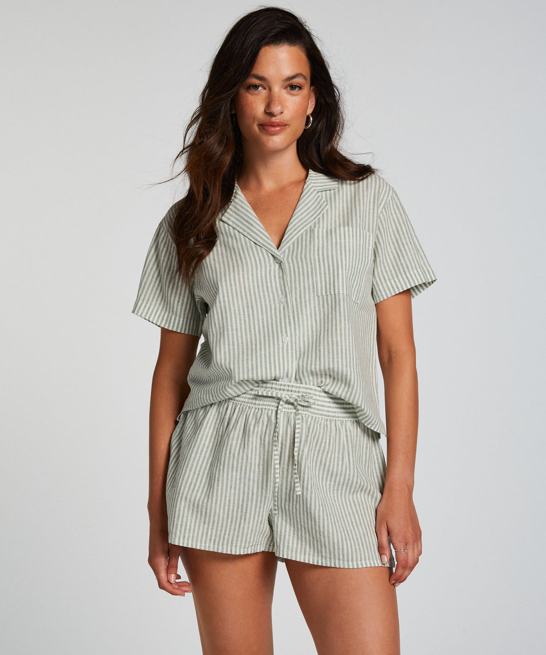 Linen Pyjama Shorts_206531_Ponderosa Pine_01
