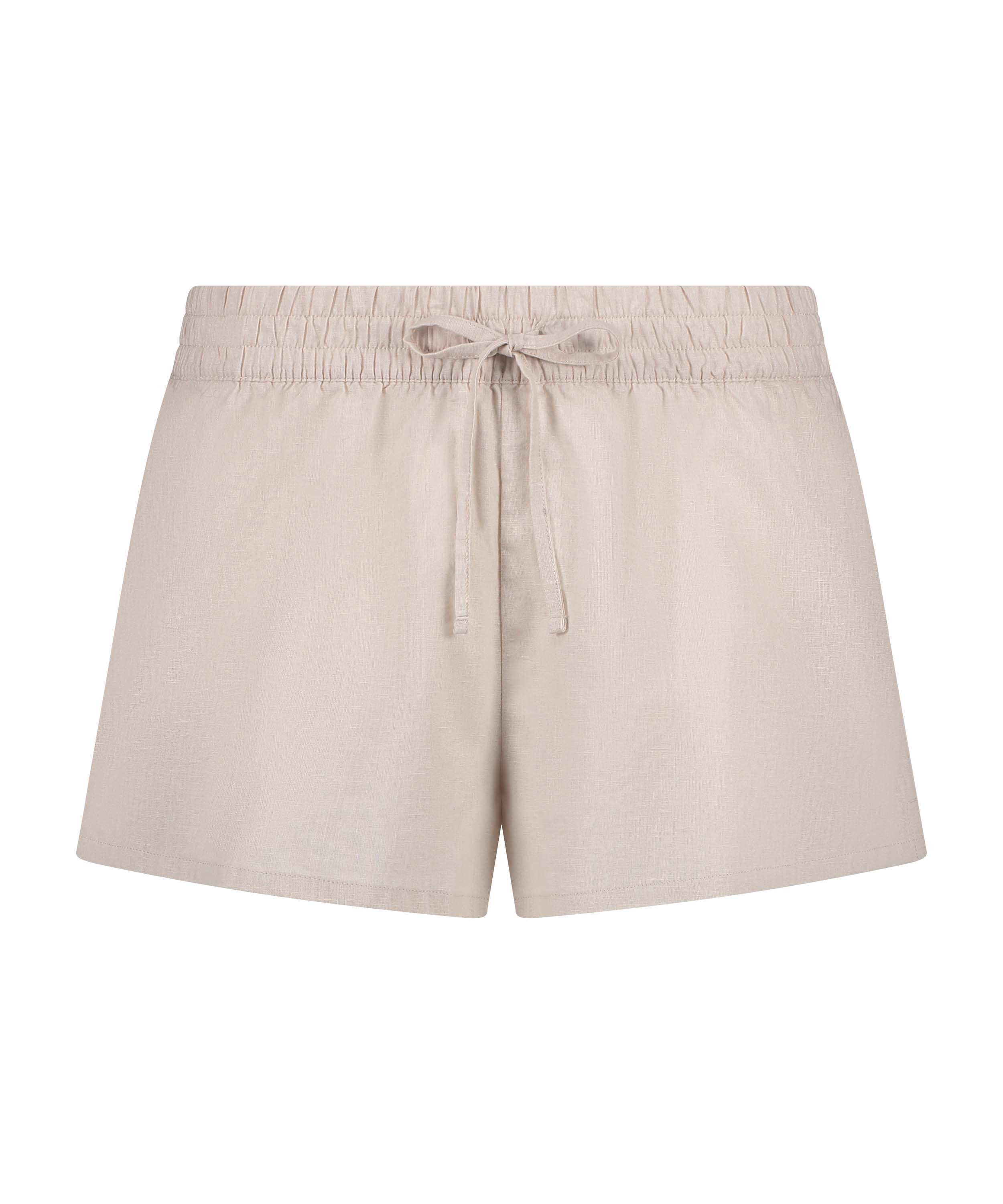 Linen Pyjama Shorts_206533_Almond Peach_04