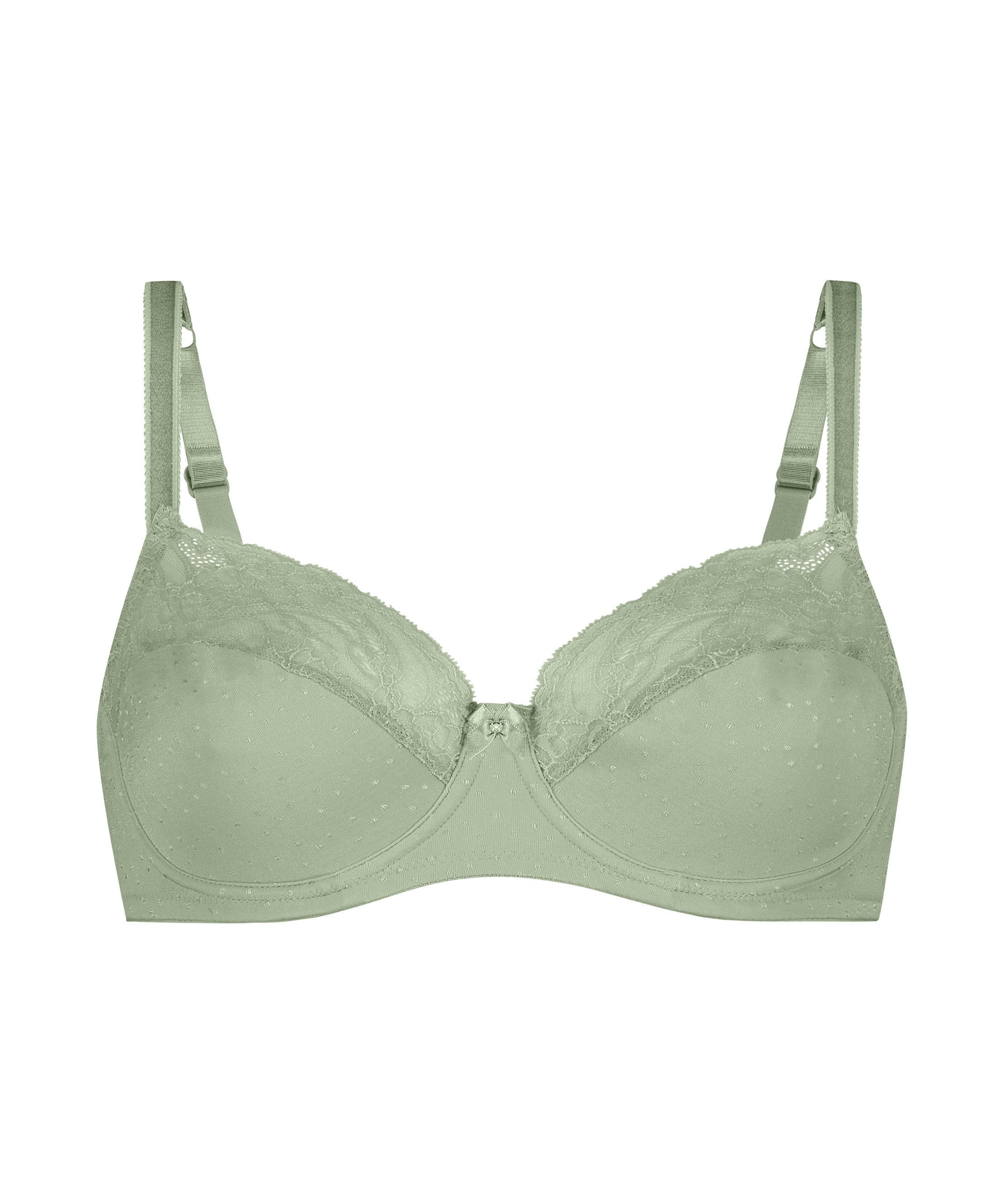 Sophie Non-Padded Underwired Bra in Different Cup Sizes_206725_Desert Sage_01
