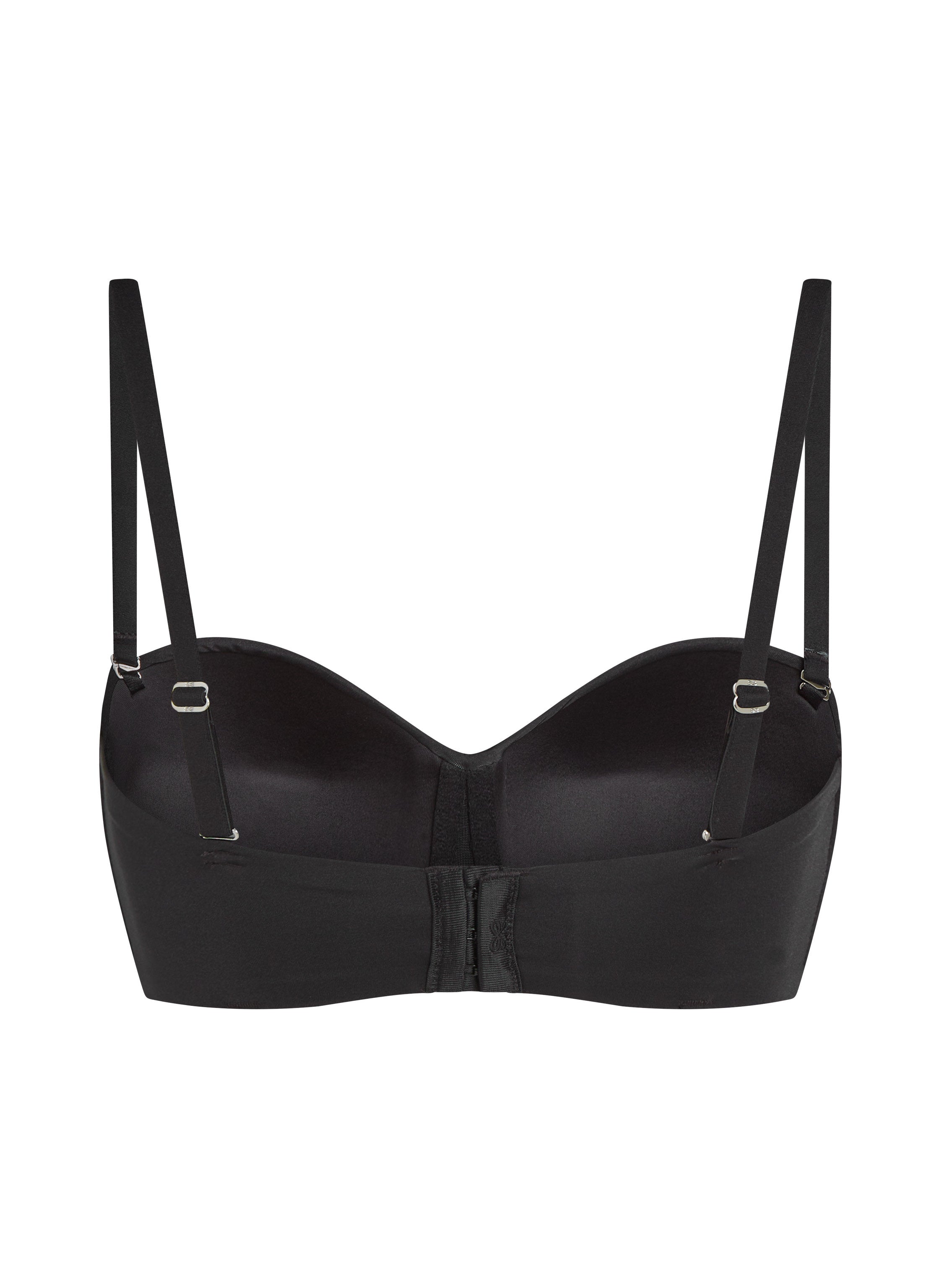 Hunkemoller_Smooth Padded Underwired Strapless Push-Up Bra in Different Cup Sizes_206740_Caviar_09