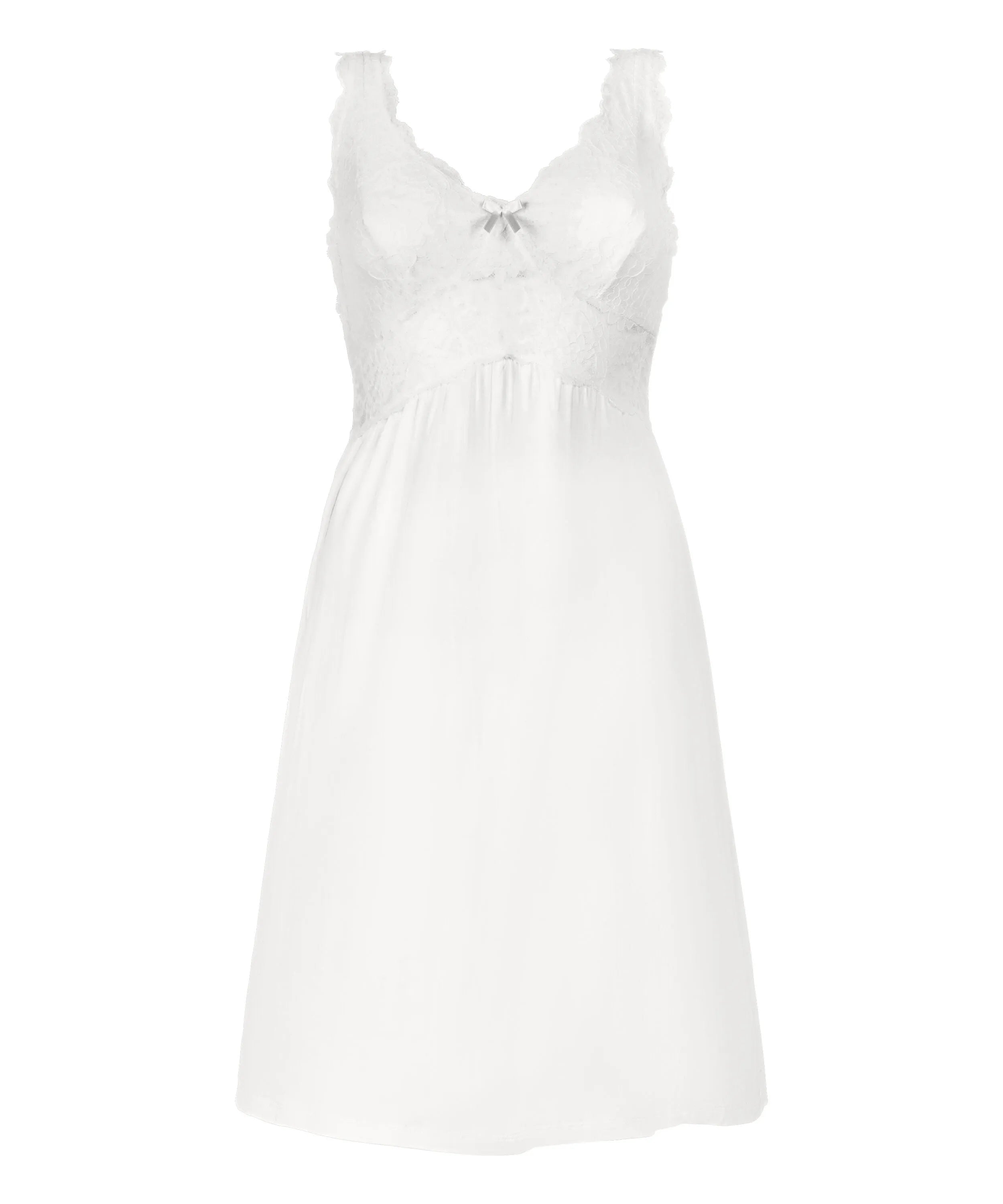 Hunkemoller White Women Nora Lace Slip Dress SKU: 207218_White Image 05