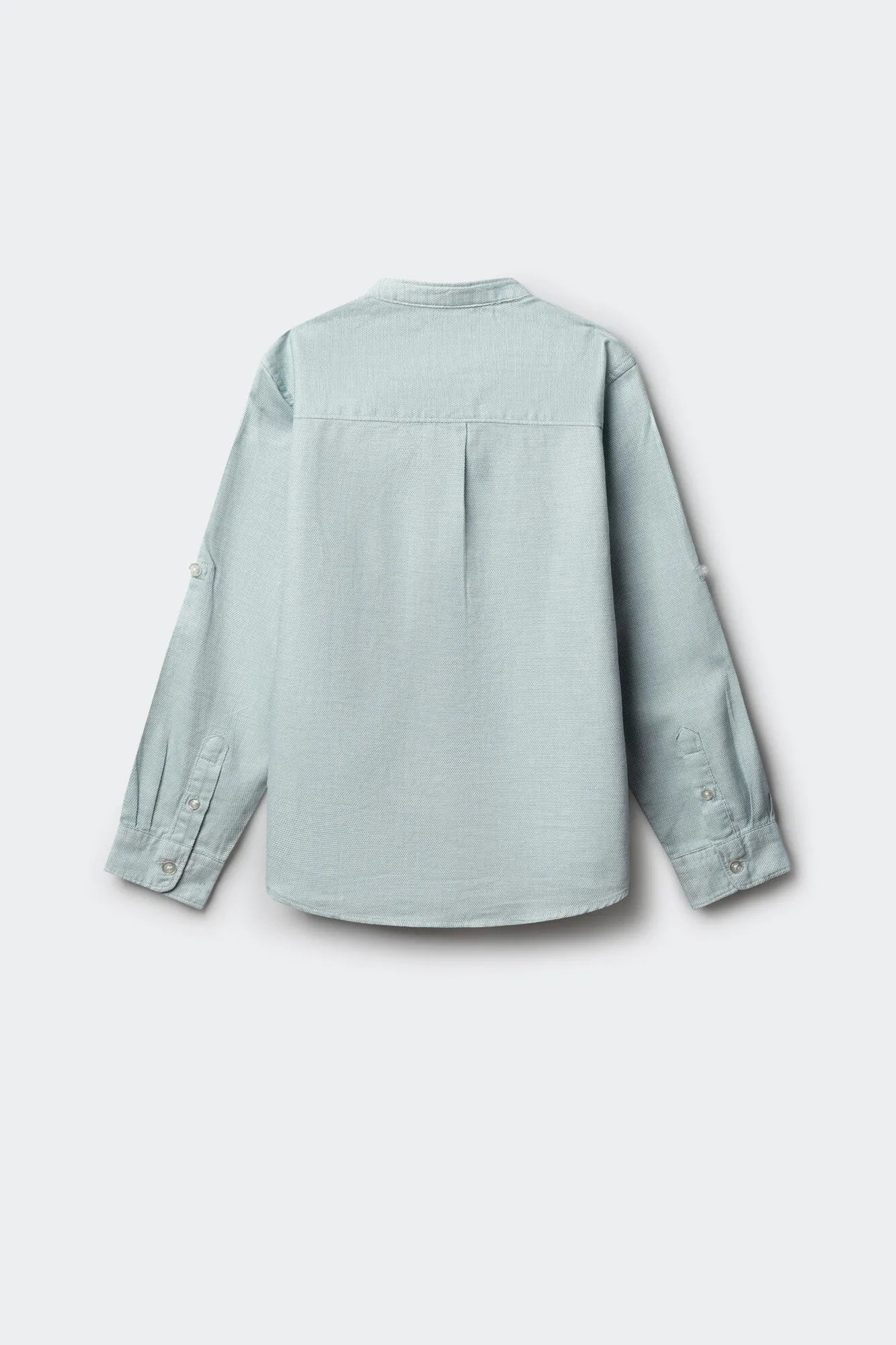 Springfield Green Boys Trevi Mandarin Collar Shirt SKU: 2123004_25 Image 02