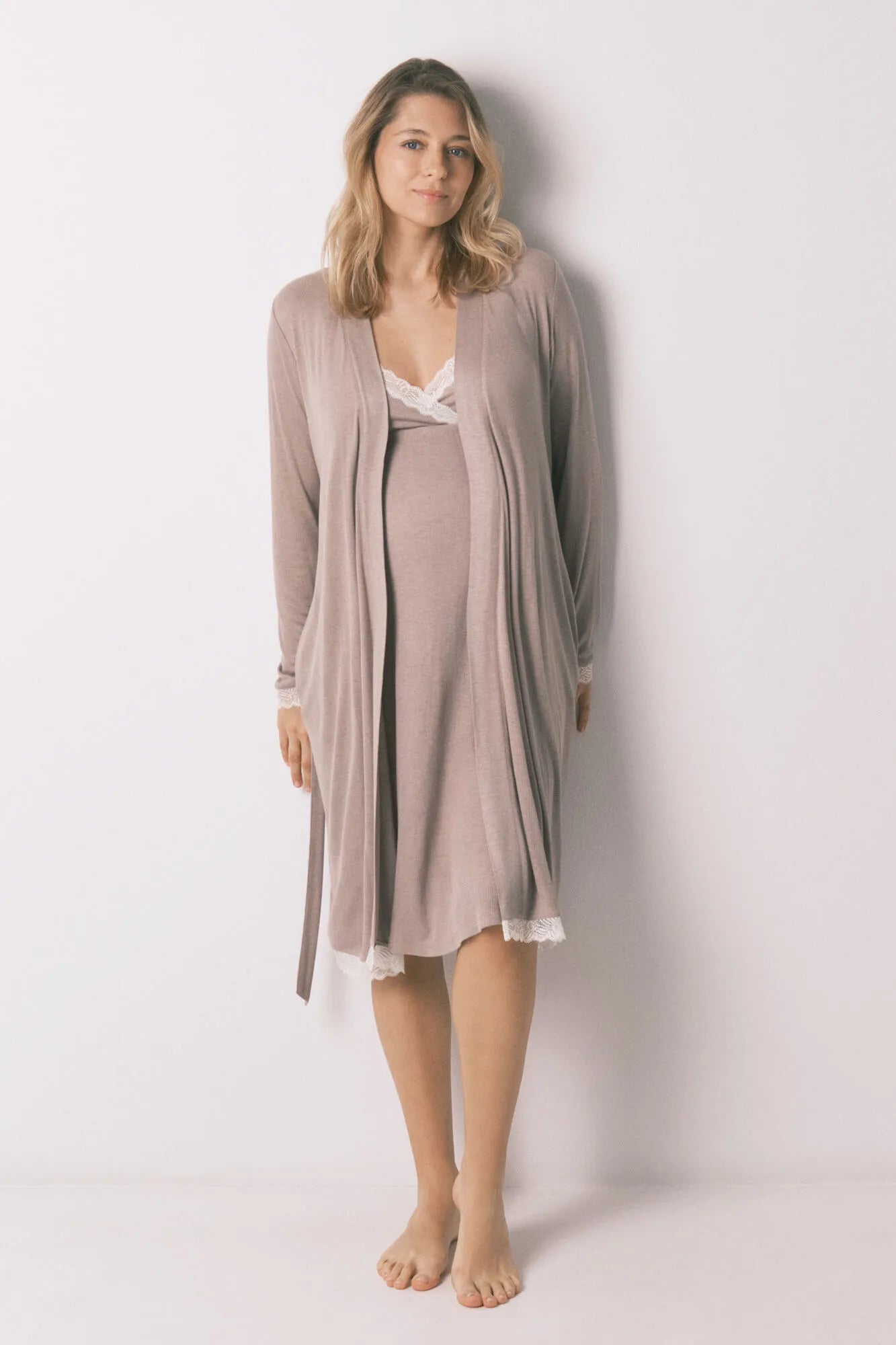 Women Secret_Tan_Grey Maternity Belted Robe_2173138_35_06
