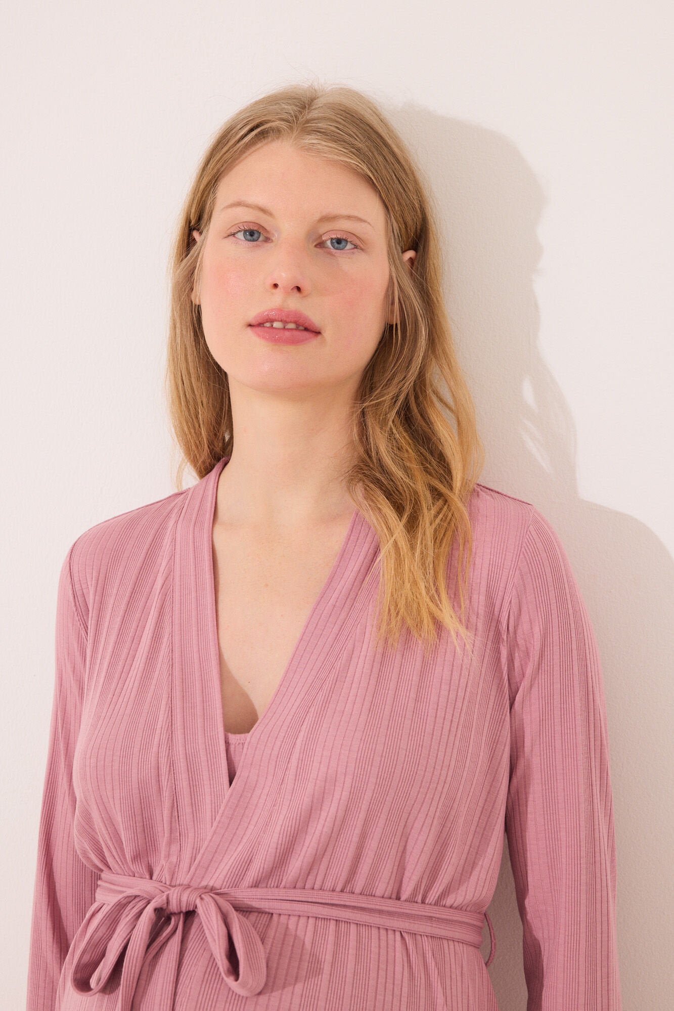 Women Secret_Pink "Maternity" Pointelle Midi Robe_2179122_72_02