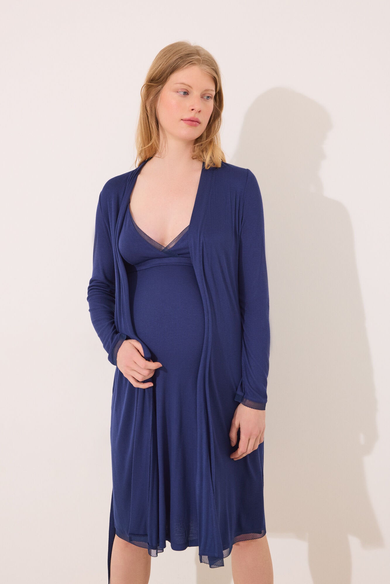 Women Secret_Blue Soft Touch "Maternity" Midi Robe_2179125_10_03