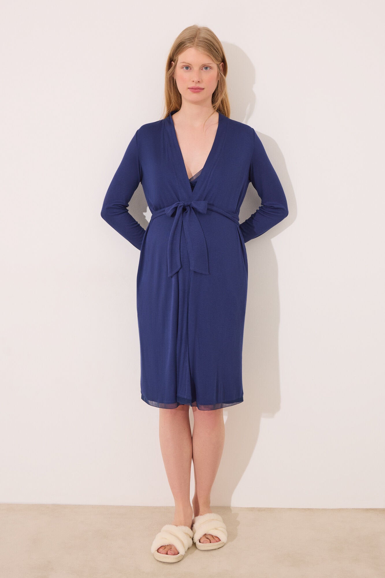 Women Secret_Blue Soft Touch "Maternity" Midi Robe_2179125_10_04