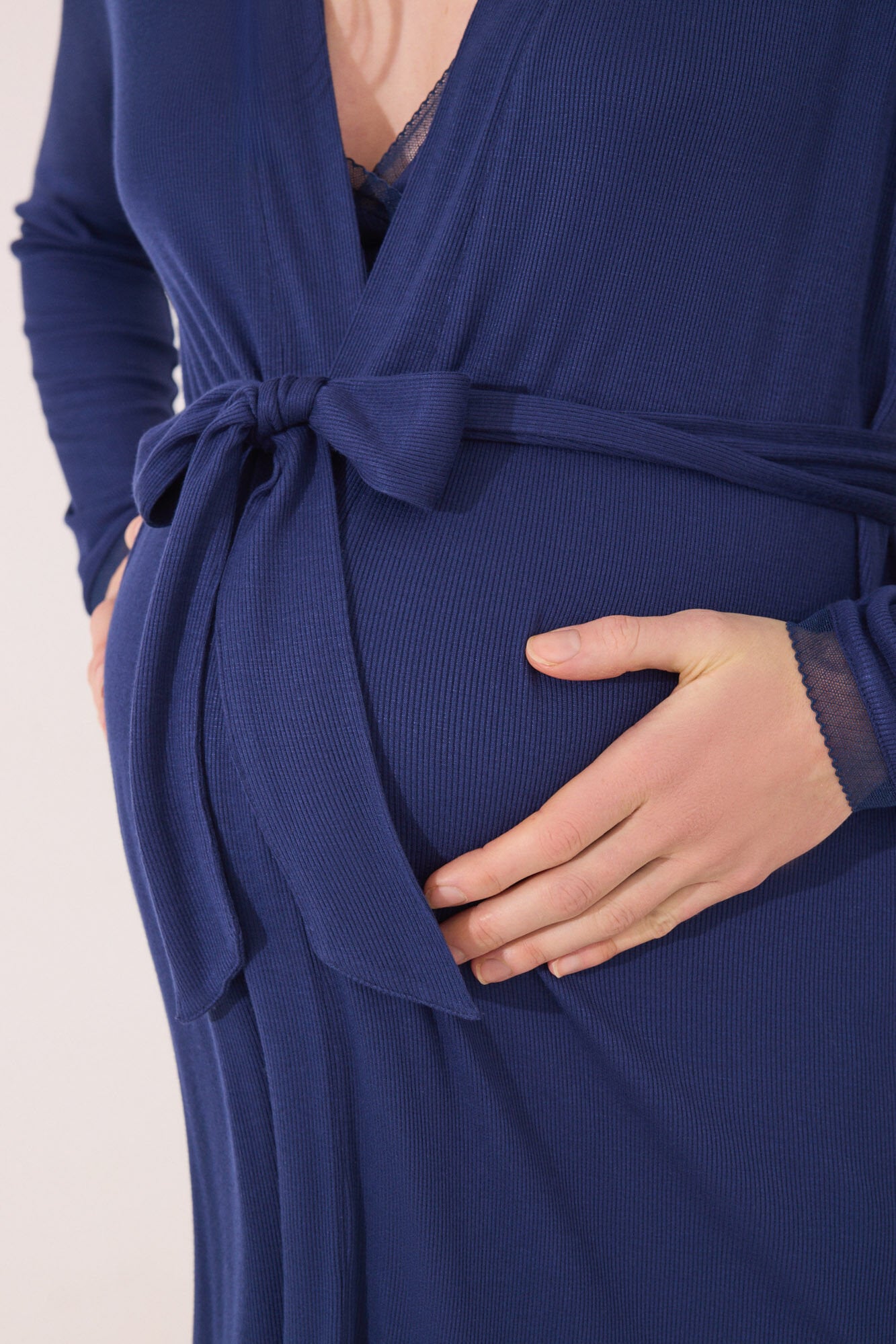 Women Secret_Blue Soft Touch "Maternity" Midi Robe_2179125_10_06