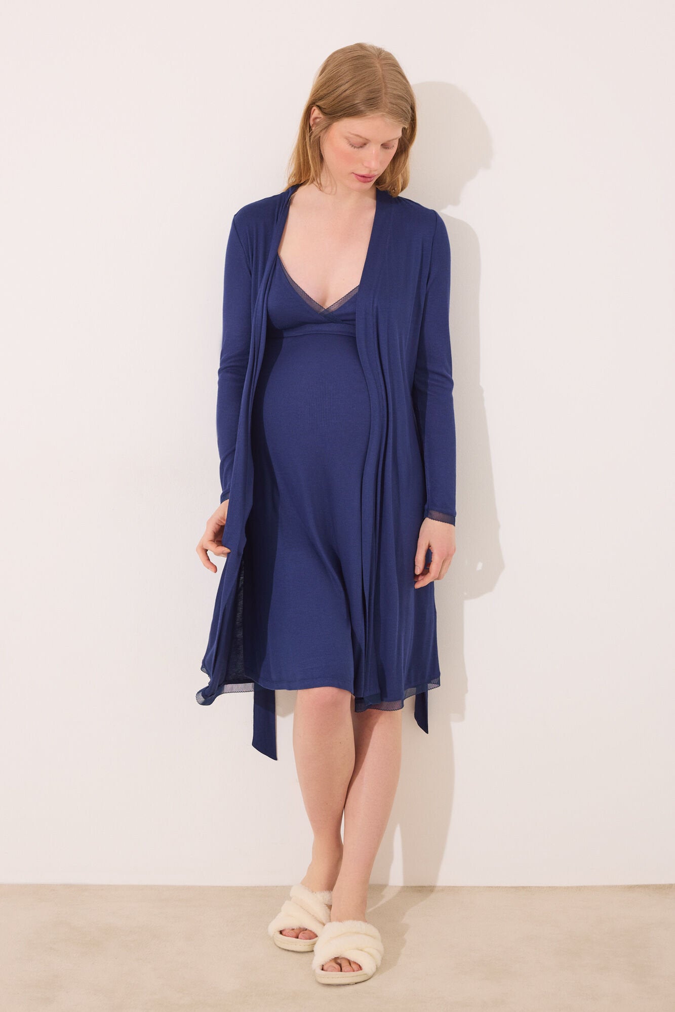 Women Secret_Blue Soft Touch "Maternity" Midi Robe_2179125_10_08