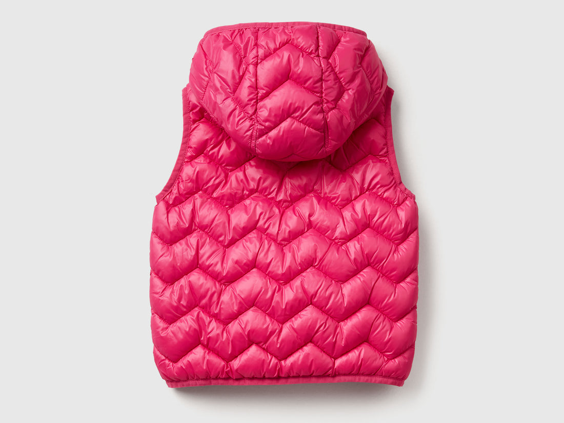 Benetton_Fuchsia_Padded Vest with Hood_21INGJ00H_1A2_02