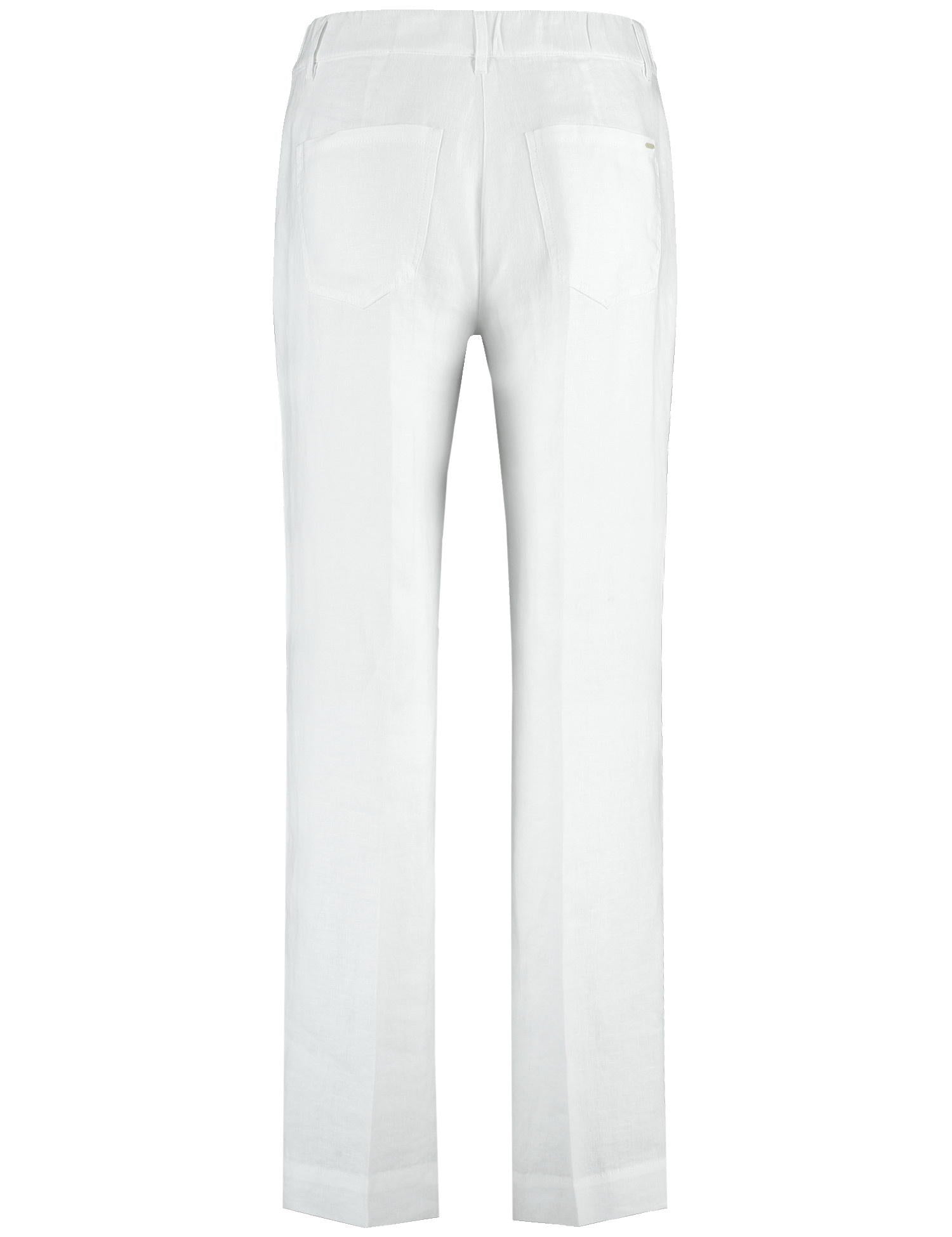 Mirja Wide Leg Linen Trousers With An Elasticated Waistband_222023-66225_99600_03
