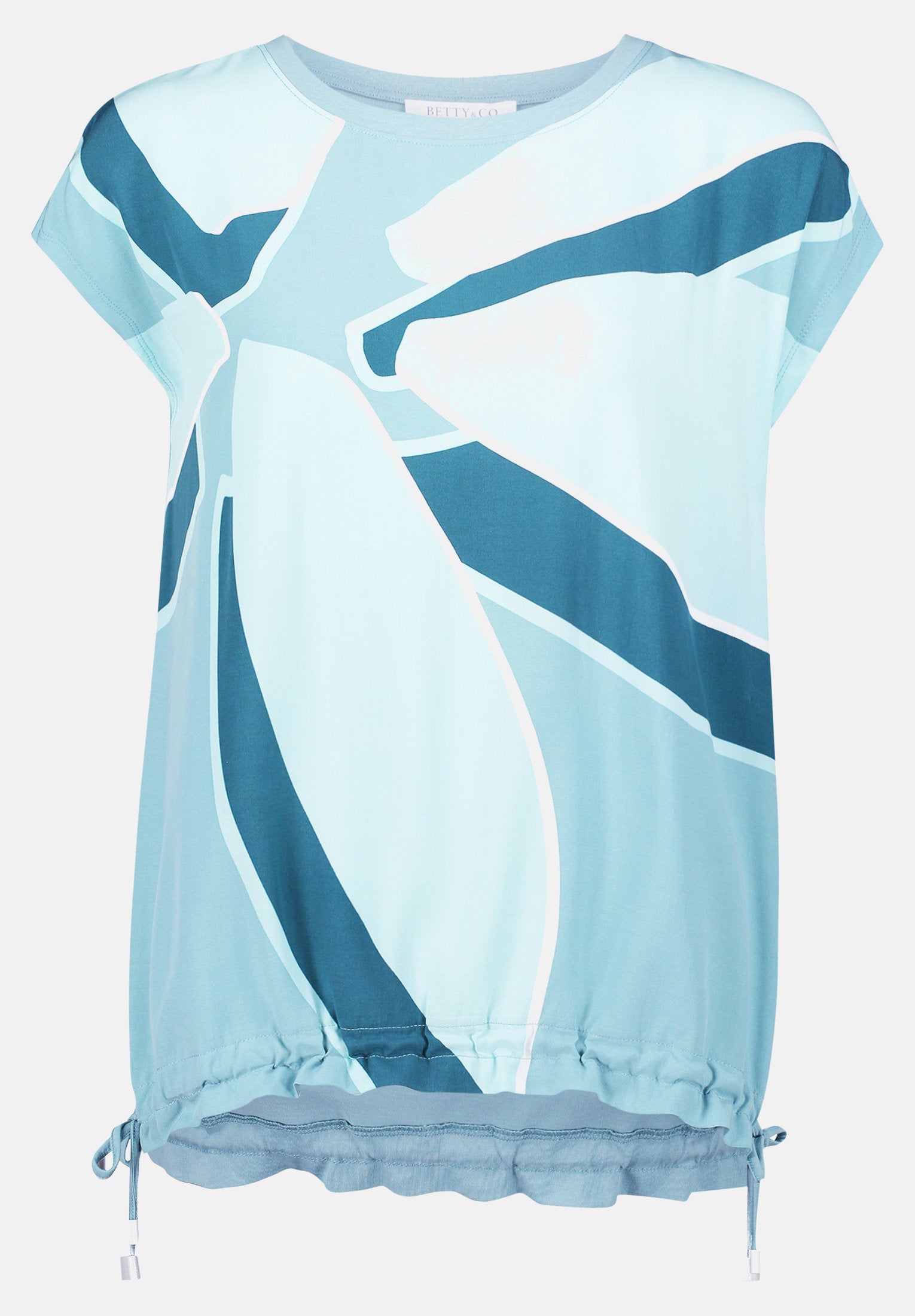 Betty Barclay_Patchwork Shirt with Print_2222-3261_8804_04