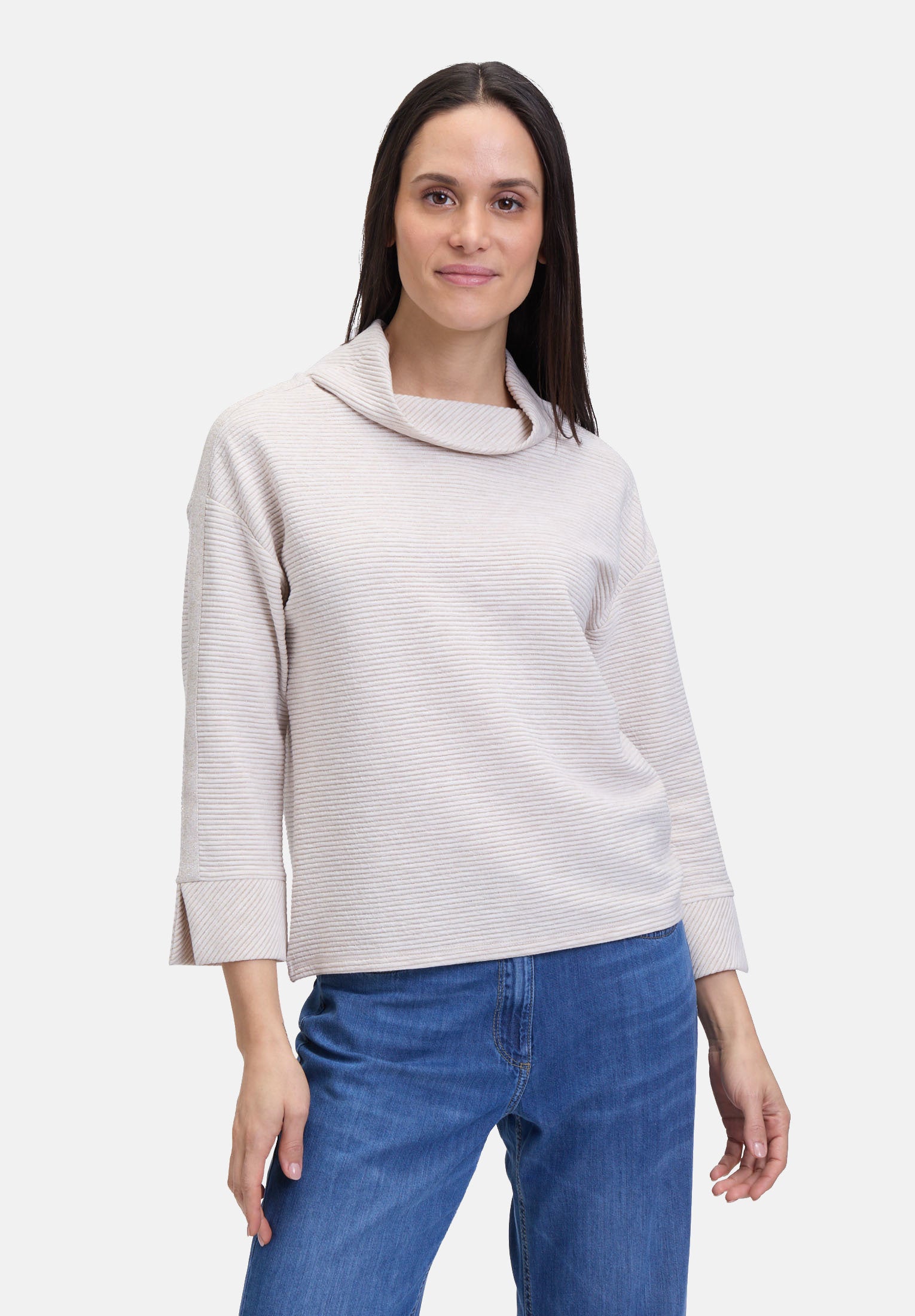 Betty Barclay_Sweatshirt with Rib Structure_2366-1181_1098_01