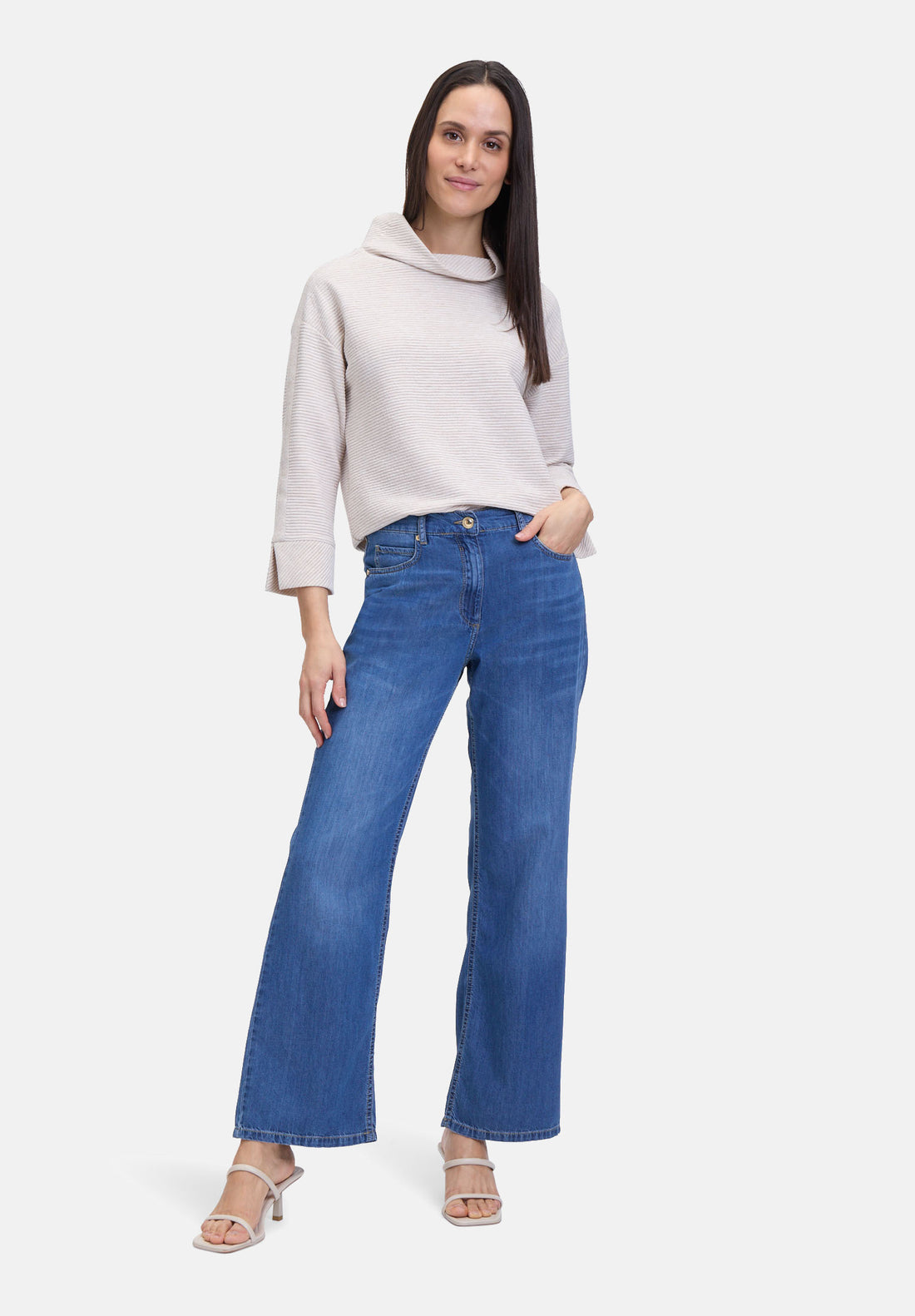 Betty Barclay_Sweatshirt with Rib Structure_2366-1181_1098_02