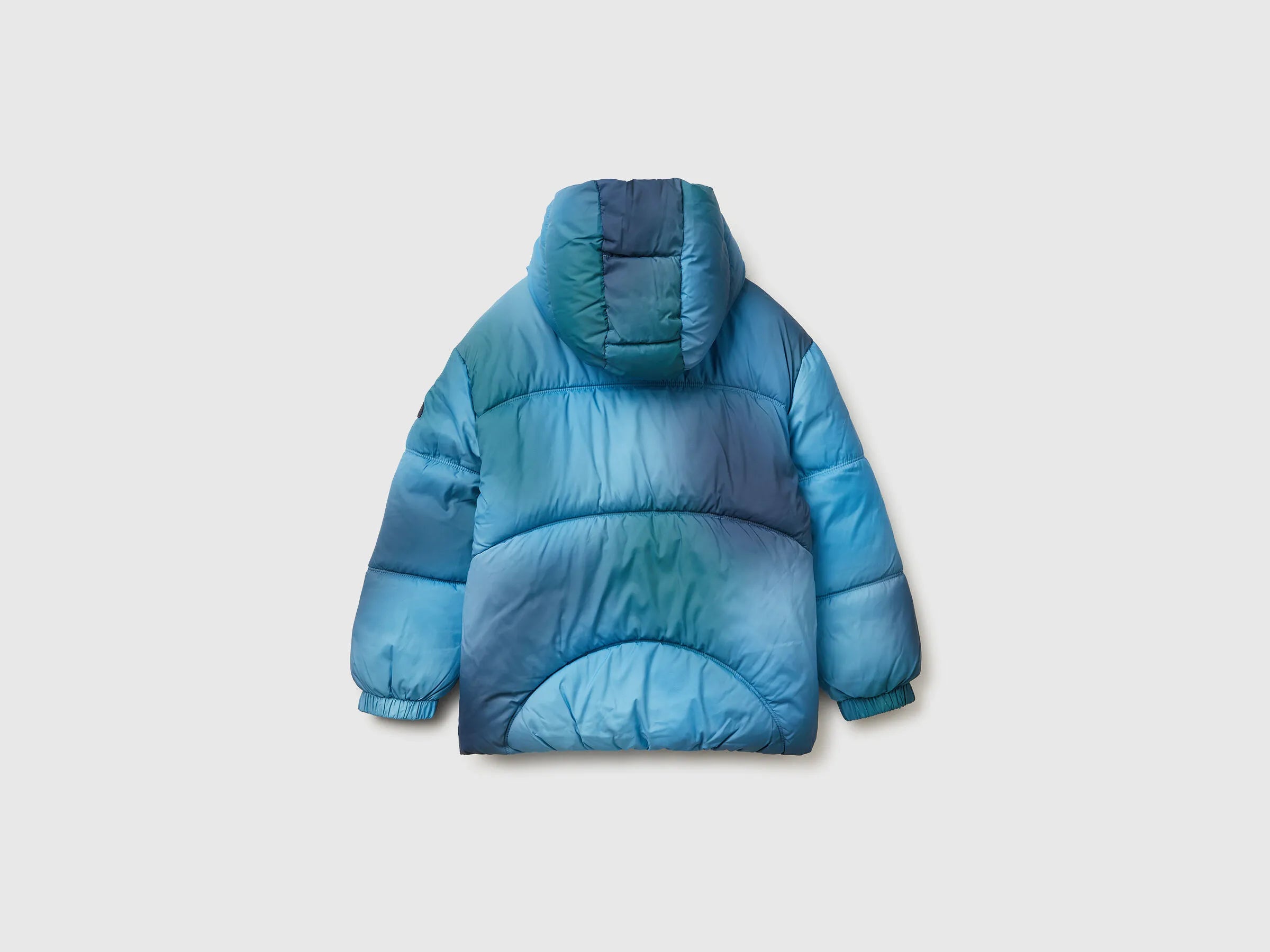Benetton_Light Blue_Padded Jacket in Shaded Nylon_23G5CN06T_70T_02