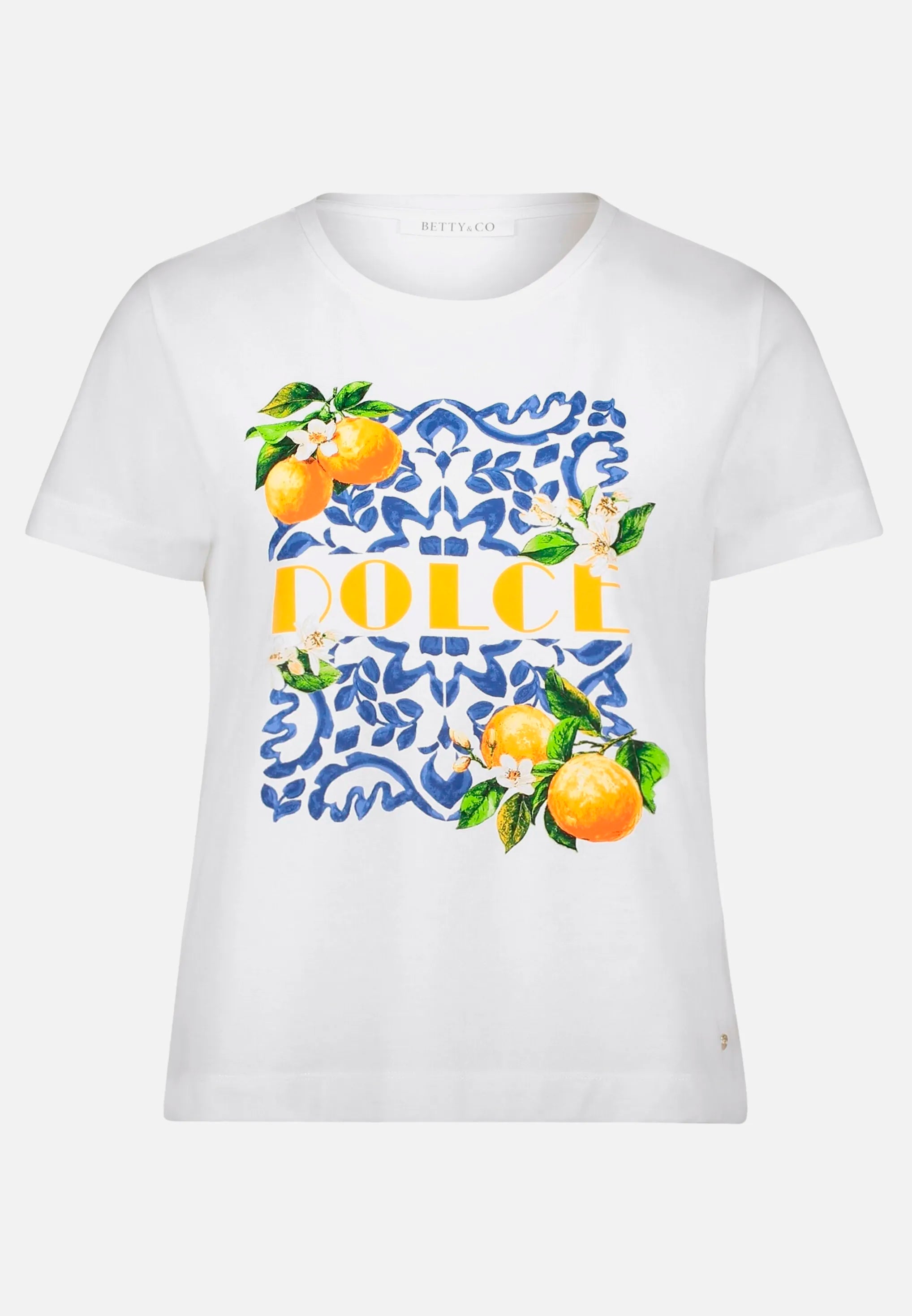 Betty Barclay Patch White/Blue Women Casual Shirt with Print SKU: 2444-3284_1980 Image 04