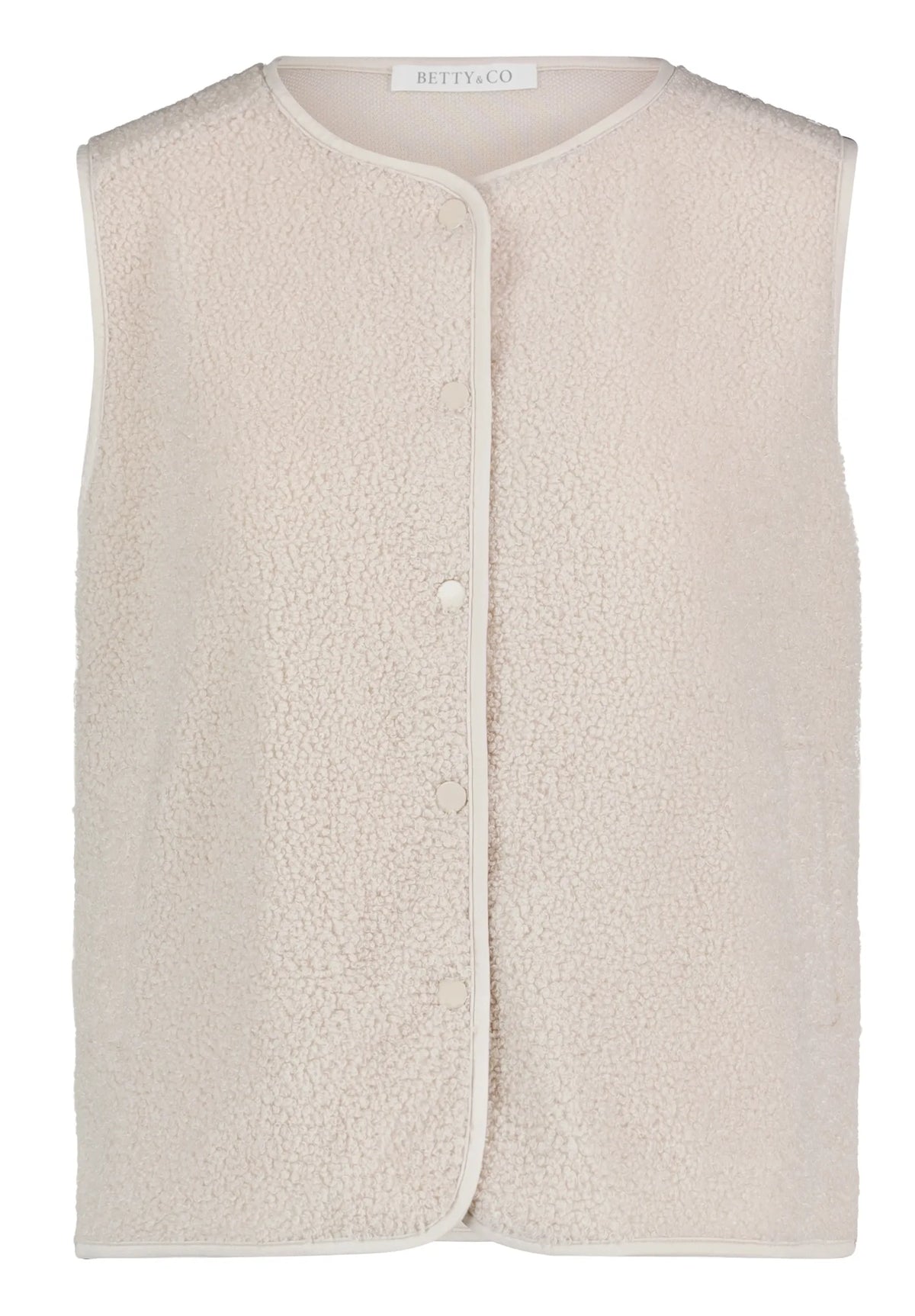 Betty Barclay White Sand Women Plush Body Warmer SKU: 2487-3283_1032 Image 06