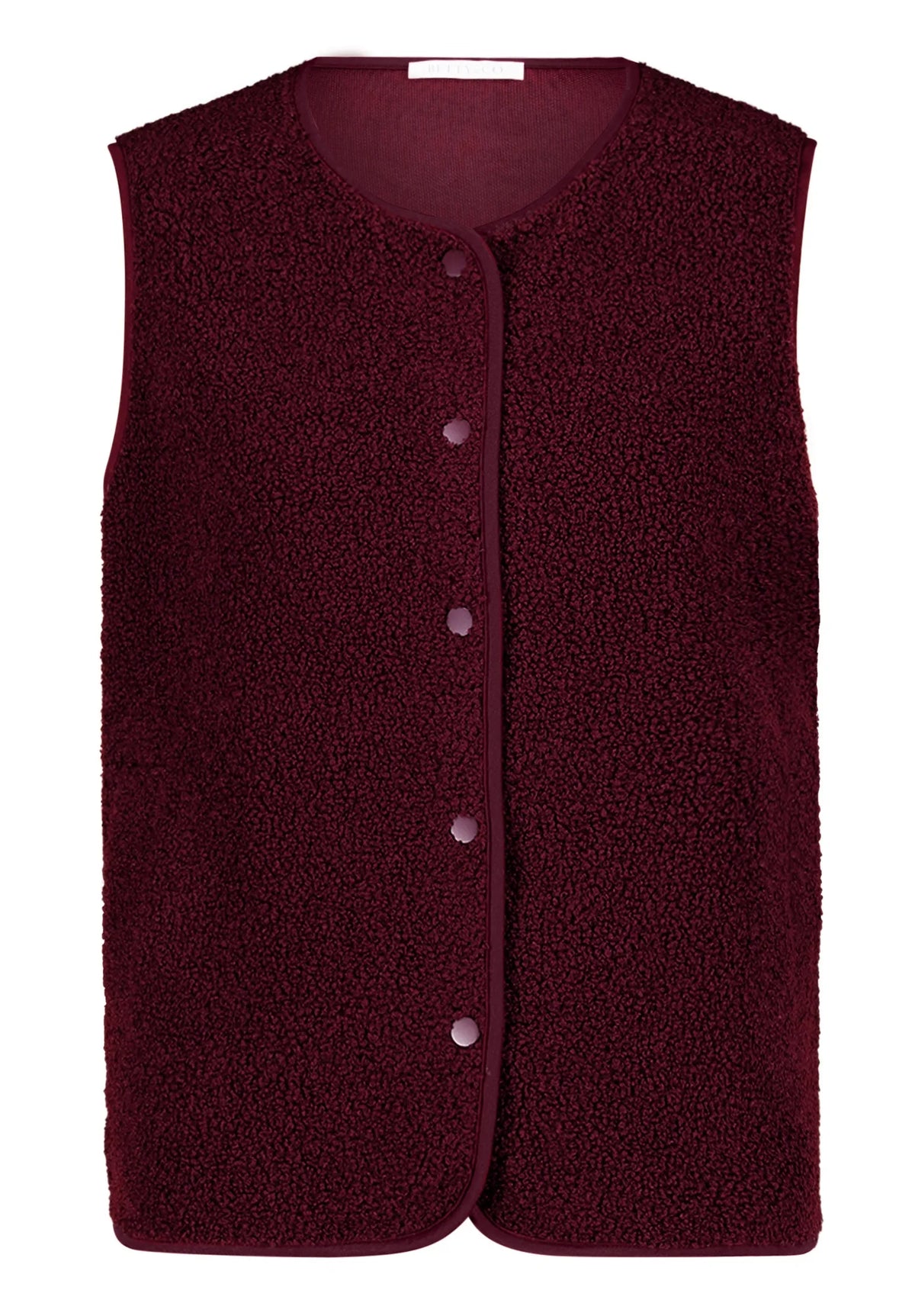 Betty Barclay Fall Burgundy Women Plush Body Warmer SKU: 2487-3283_4626 Image 06
