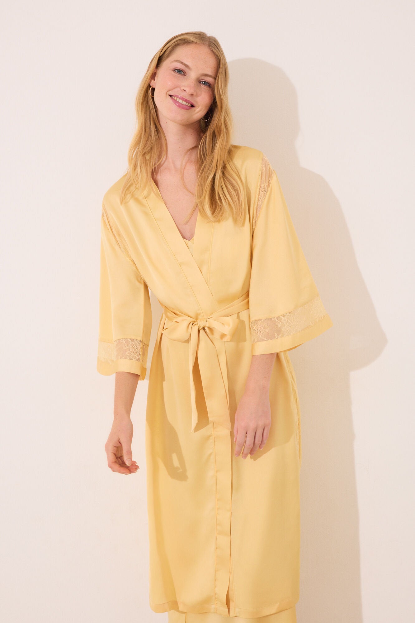 Women Secret_Robe Yellow Chiffon Fabric_2539004_04_02