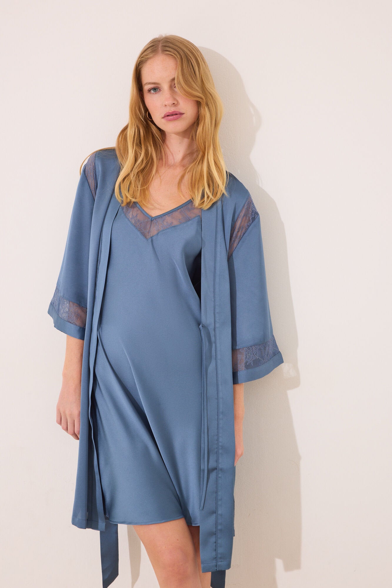 Women Secret_Blue Chiffon Fabric Midi Robe_2539005_15_01