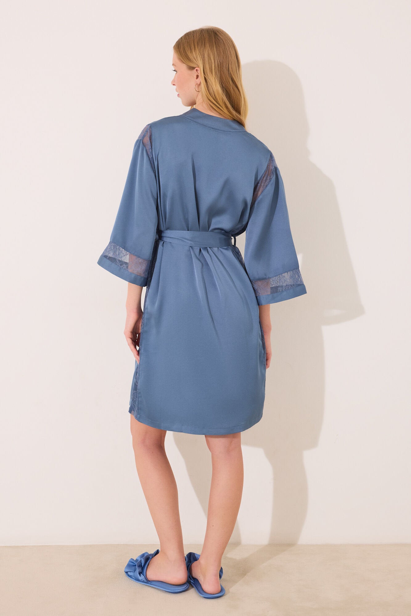 Women Secret_Blue Chiffon Fabric Midi Robe_2539005_15_010