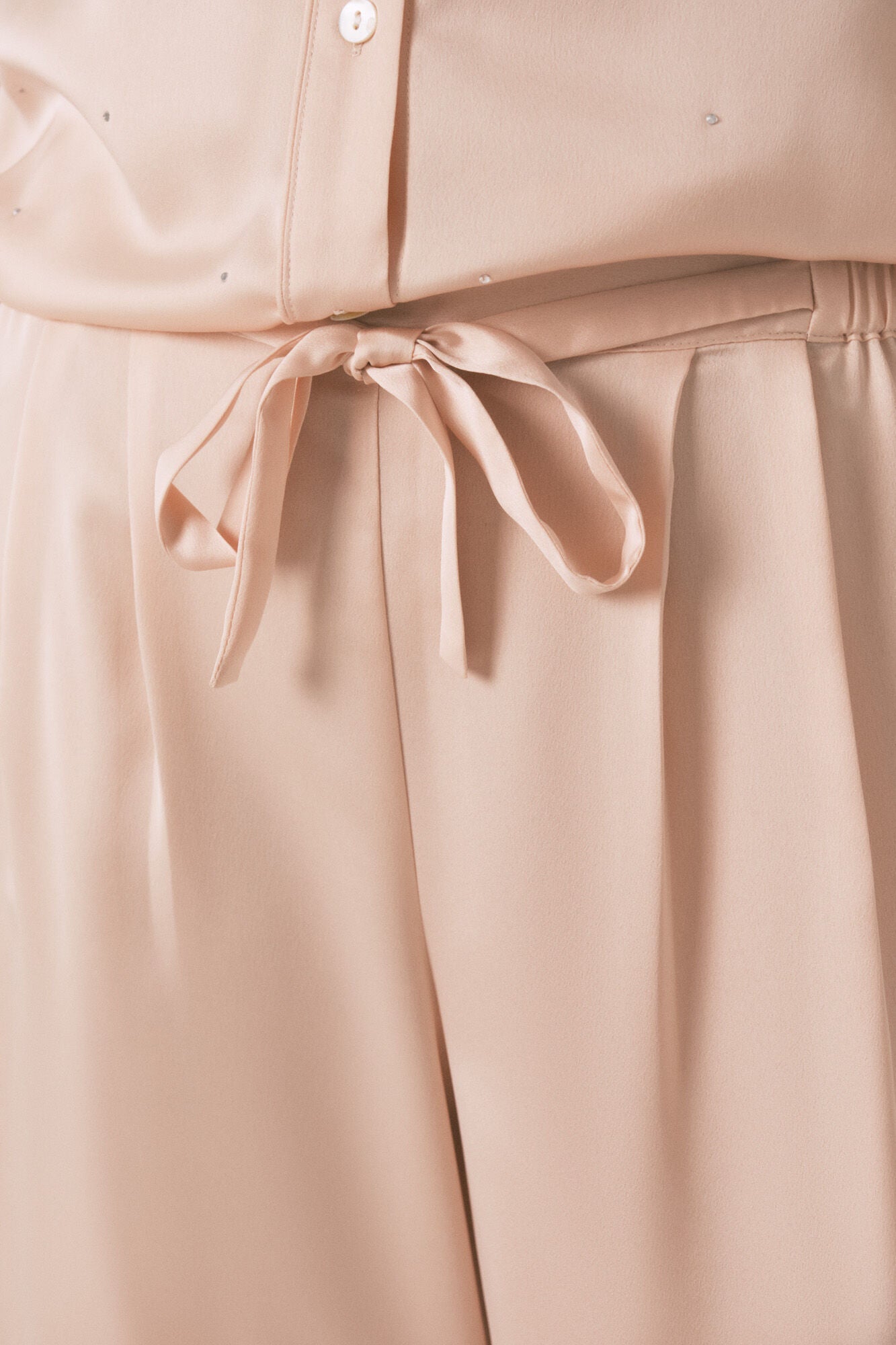 Women Secret_Orange_Long Satin Strass Pajama in Orange_2542458_64_07