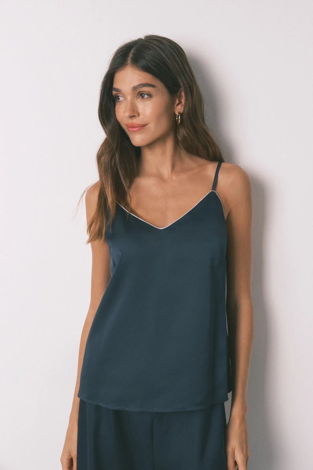 Women Secret_Medium Blue_Long Blue Satin Pajamas_2542472_12_02