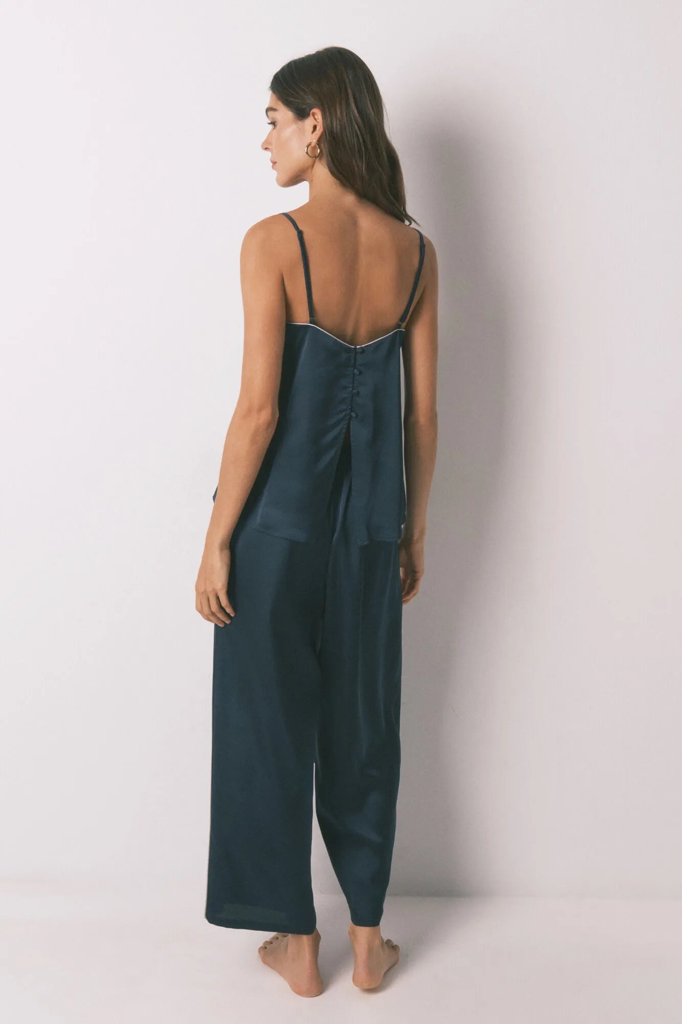 Women Secret_Medium Blue_Long Blue Satin Pajamas_2542472_12_05