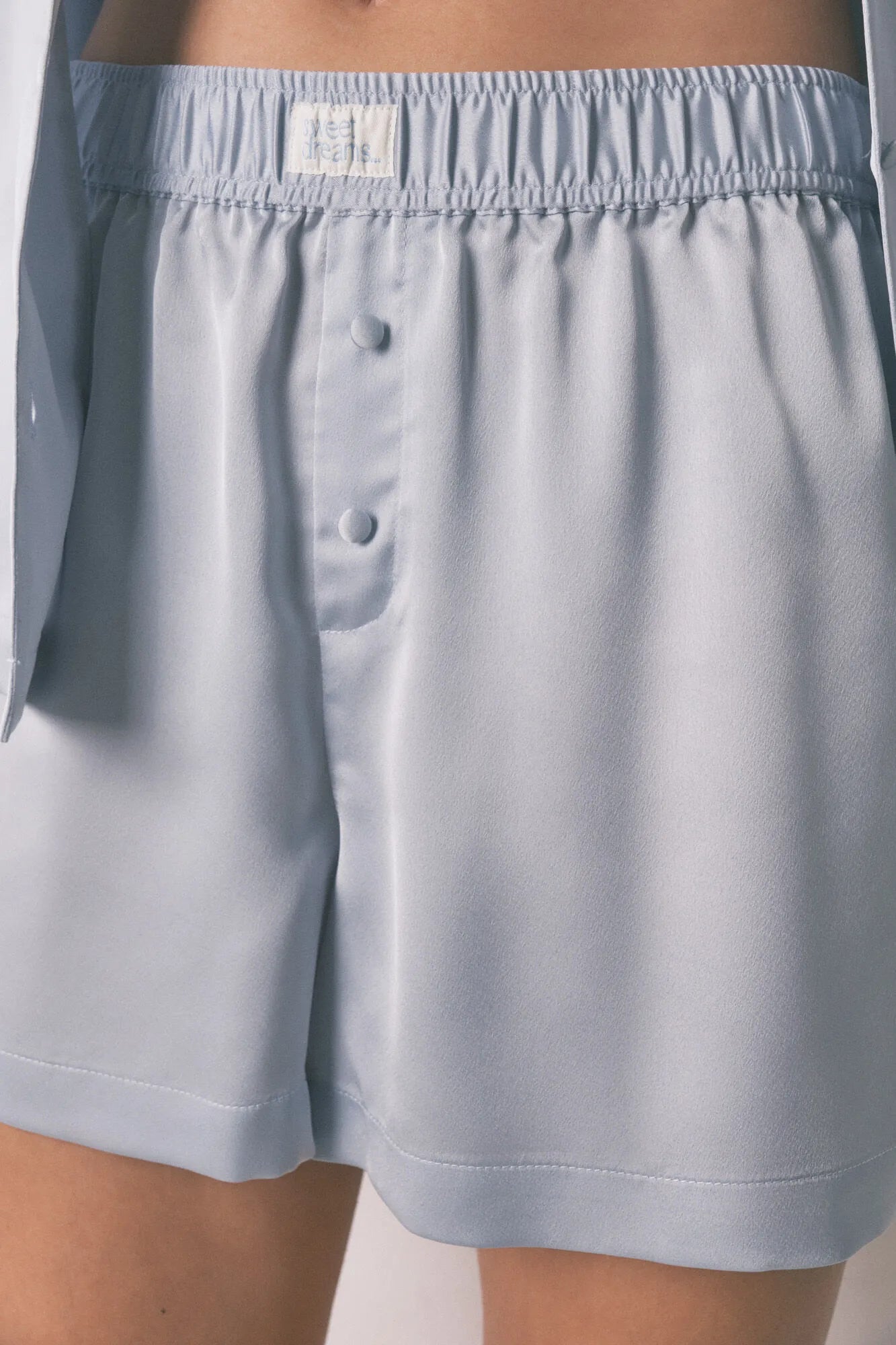 Women Secret_Medium Blue_Blue Satin Short Classic Pyjamas_2542474_12_05