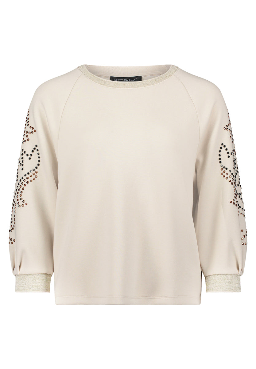 Betty Barclay_Pastel Sand_Sweat Long 3/4 Sleeve_2582-1499_9104_06