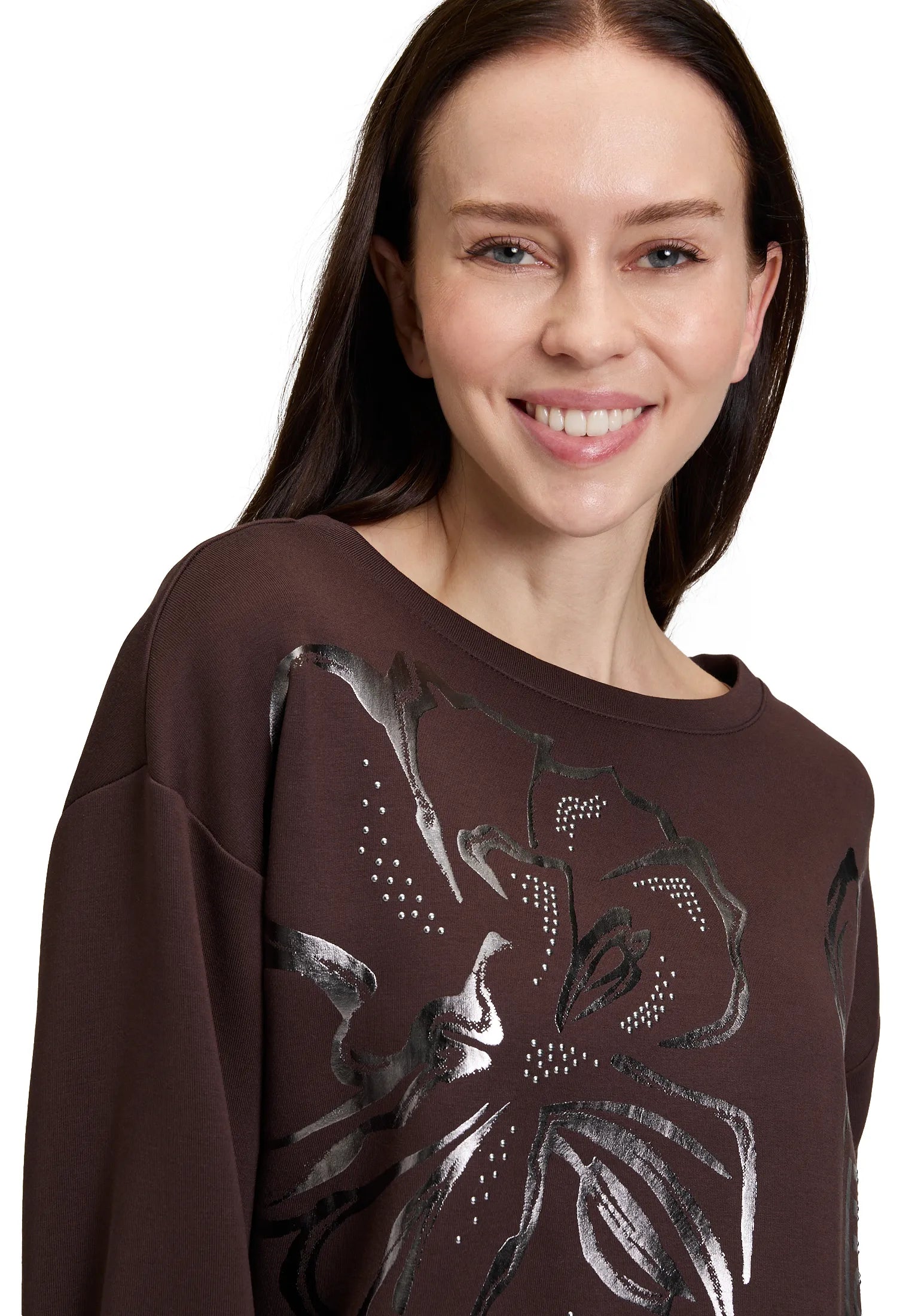 Betty Barclay_Light Maroon_Sweat Short 3/4 Sleeve_2610-1499_7410_06